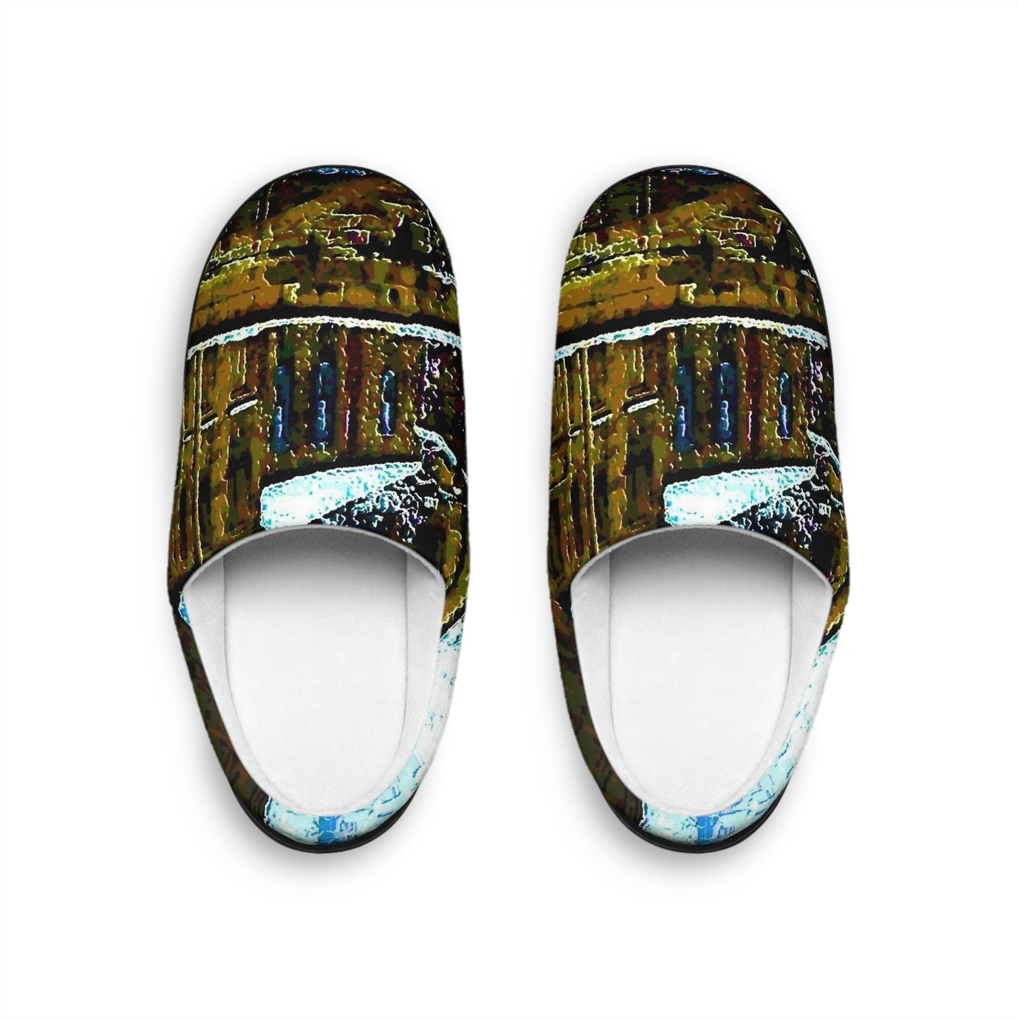 Men's Indoor Slippers ... Walikng The Streets & Alleys ... 'Strolling The Canals ... '  ... Original Works  ...