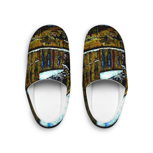 Men's Indoor Slippers ... Walikng The Streets & Alleys ... 'Strolling The Canals ... '  ... Original Works  ...
