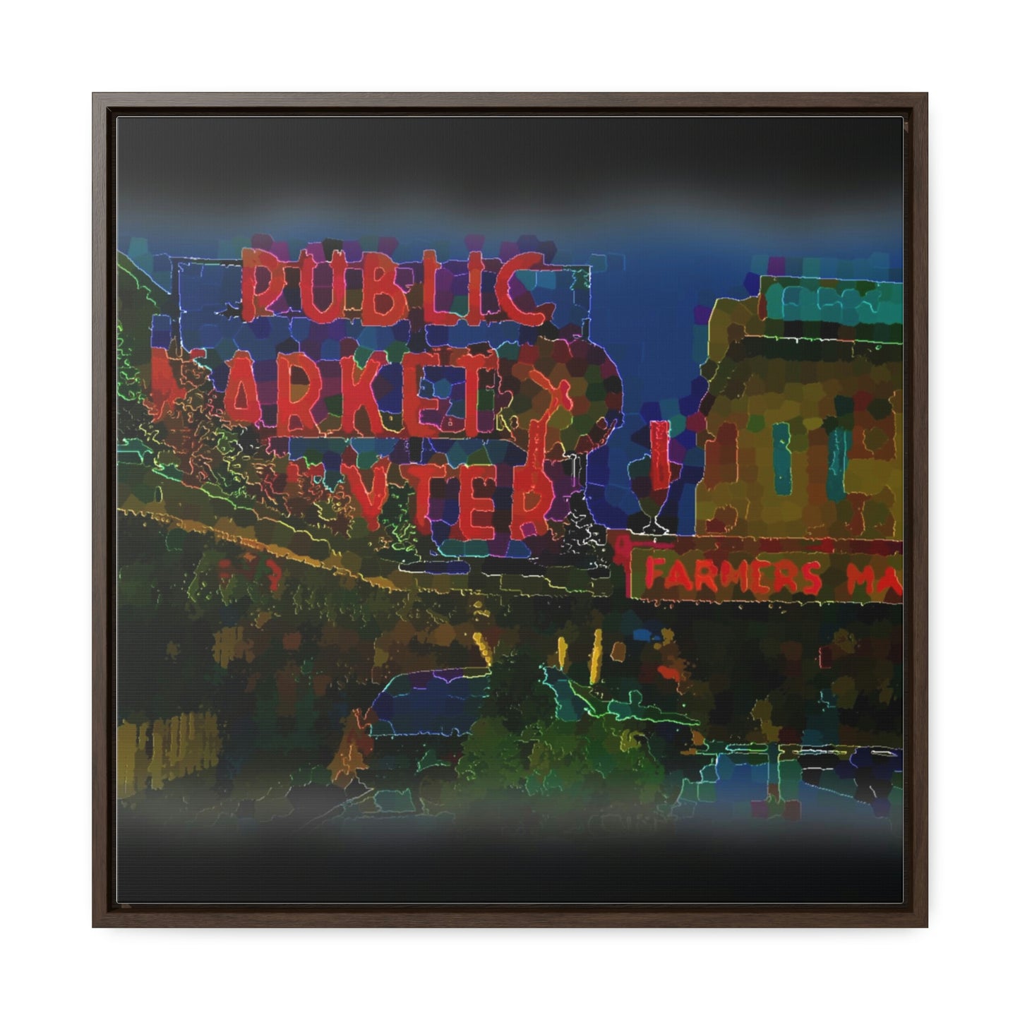 Gallery Canvas Wraps, Square Frame ... PPM: Pike Place Market ... Original Work ... Winter 2022 ...