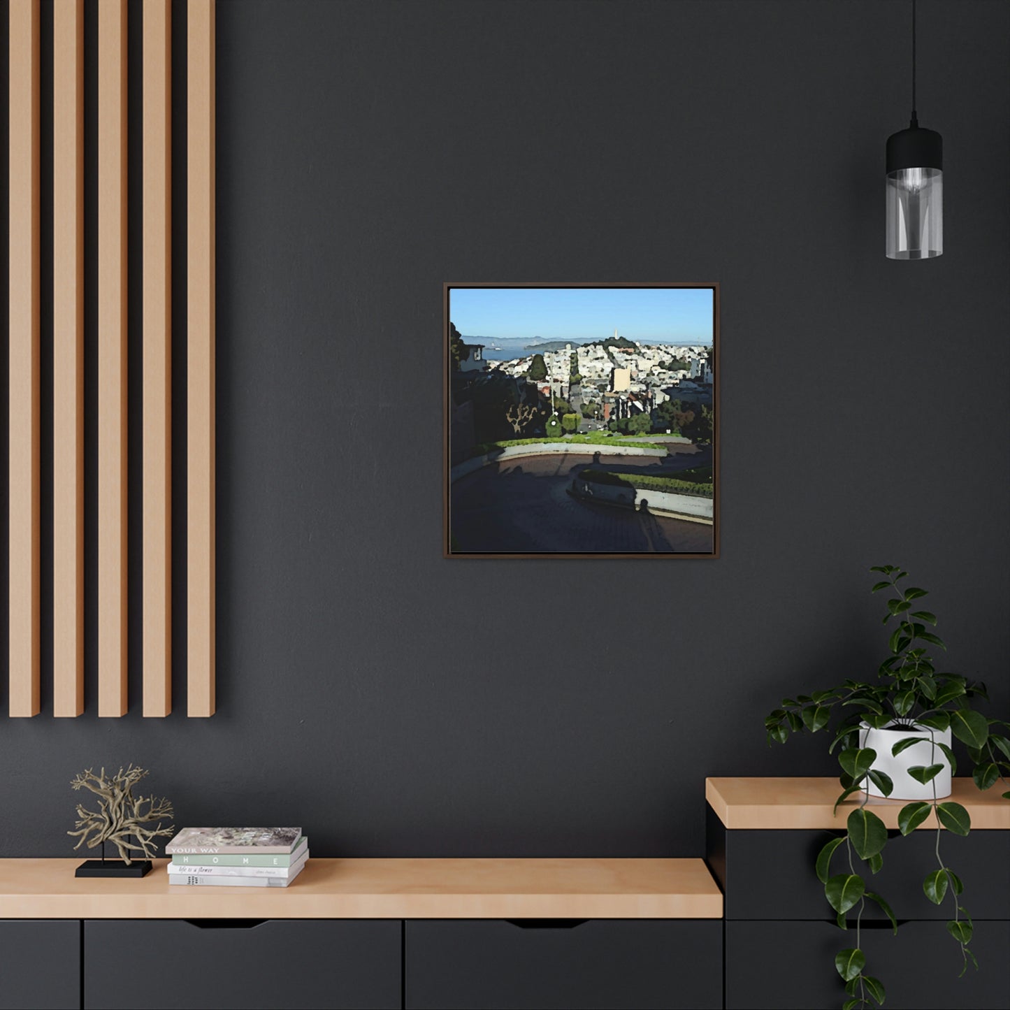 Gallery Canvas Wraps, Square Frame ...  "Lombard Street San Francisco, CA, USA" ... Family Archives 1970's ... Original Works ...