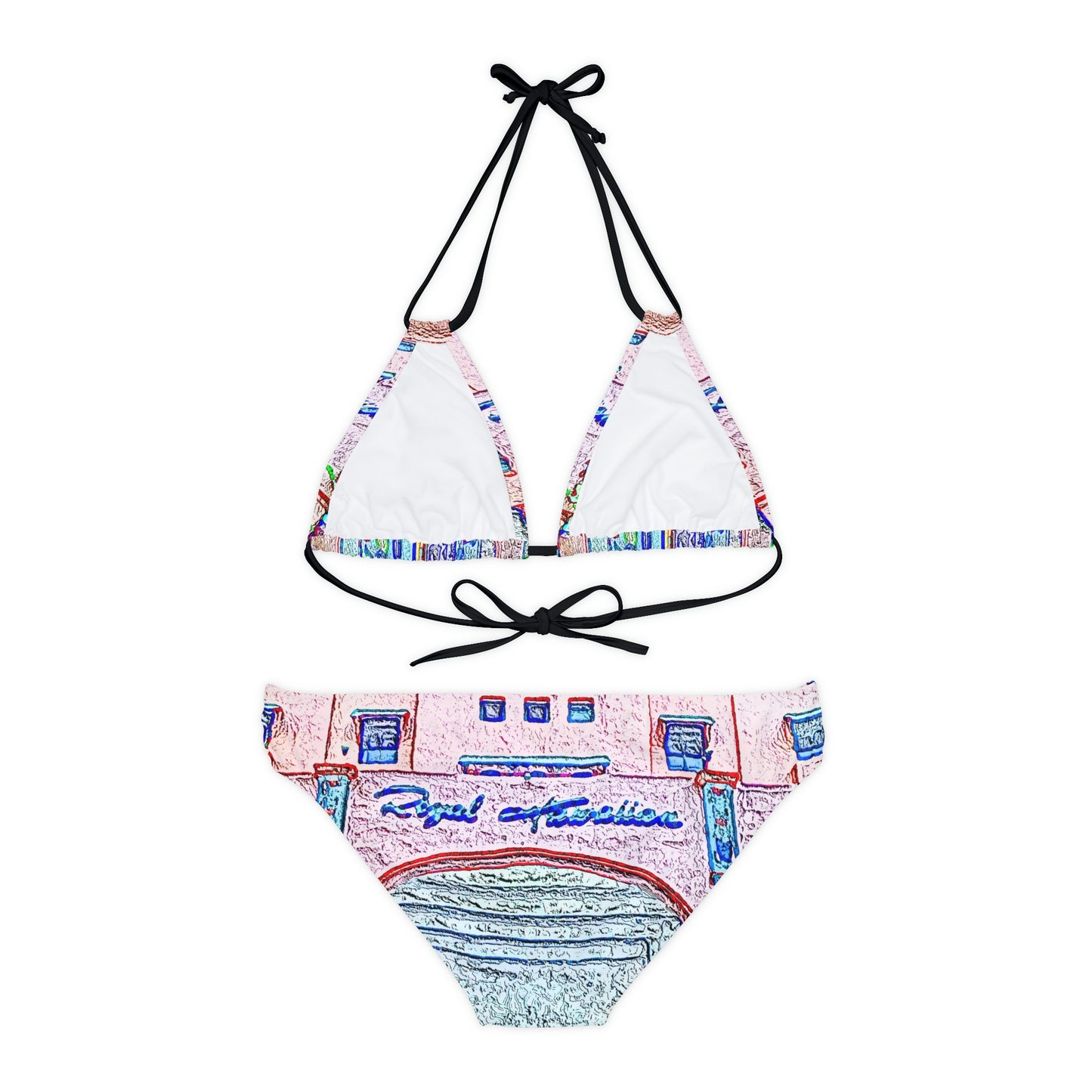 Strappy Bikini Set ... "La Grande Entree" At: 'The Pink Palace' ... The Royal Hawai'ian ... Honolulu, HI ... '27Oct2014' ... Original Works ...