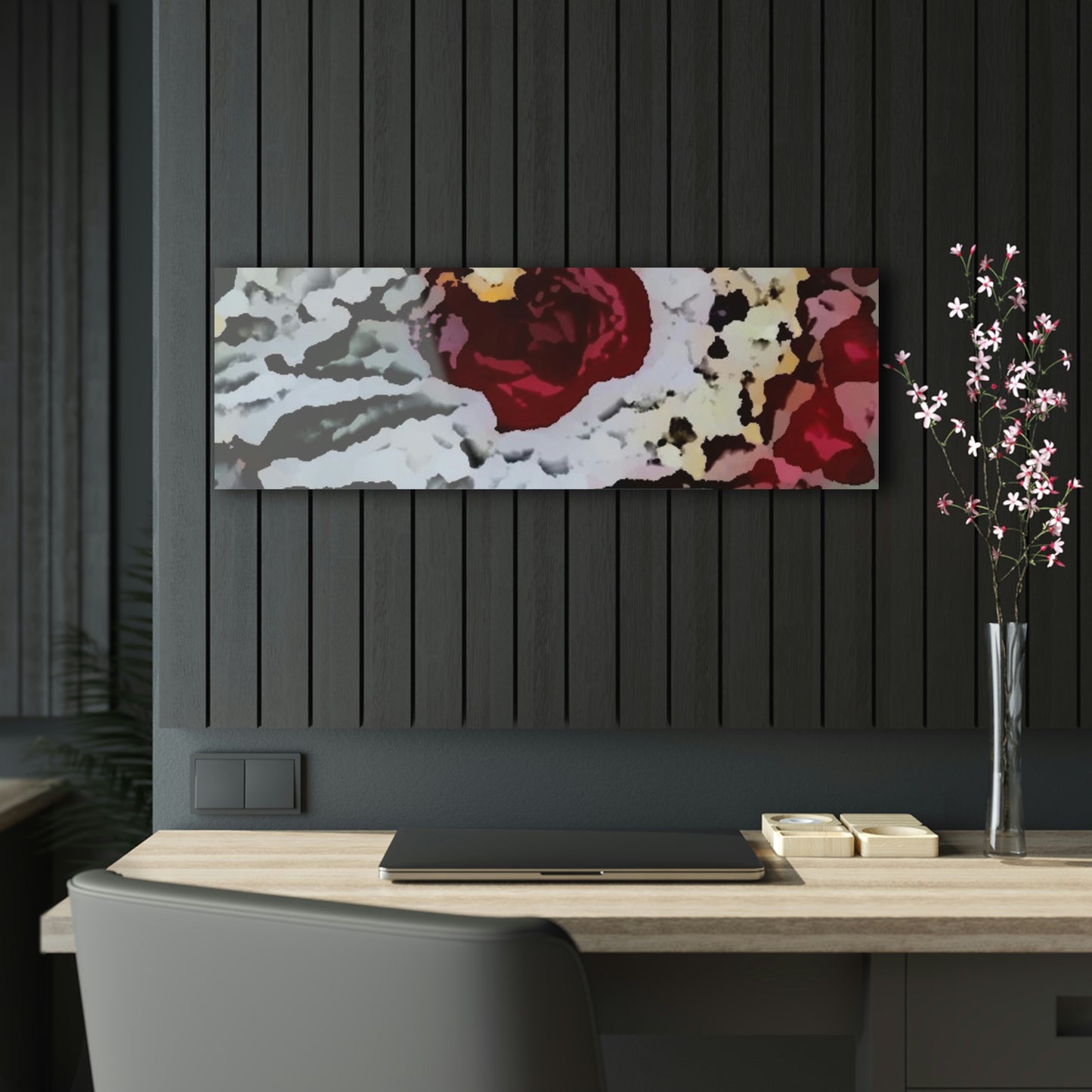 Acrylic Prints ... "A Friendly Flower" ... Pointsettia 'Pointing' ... Original Works ... (Supplied Photograph) ...