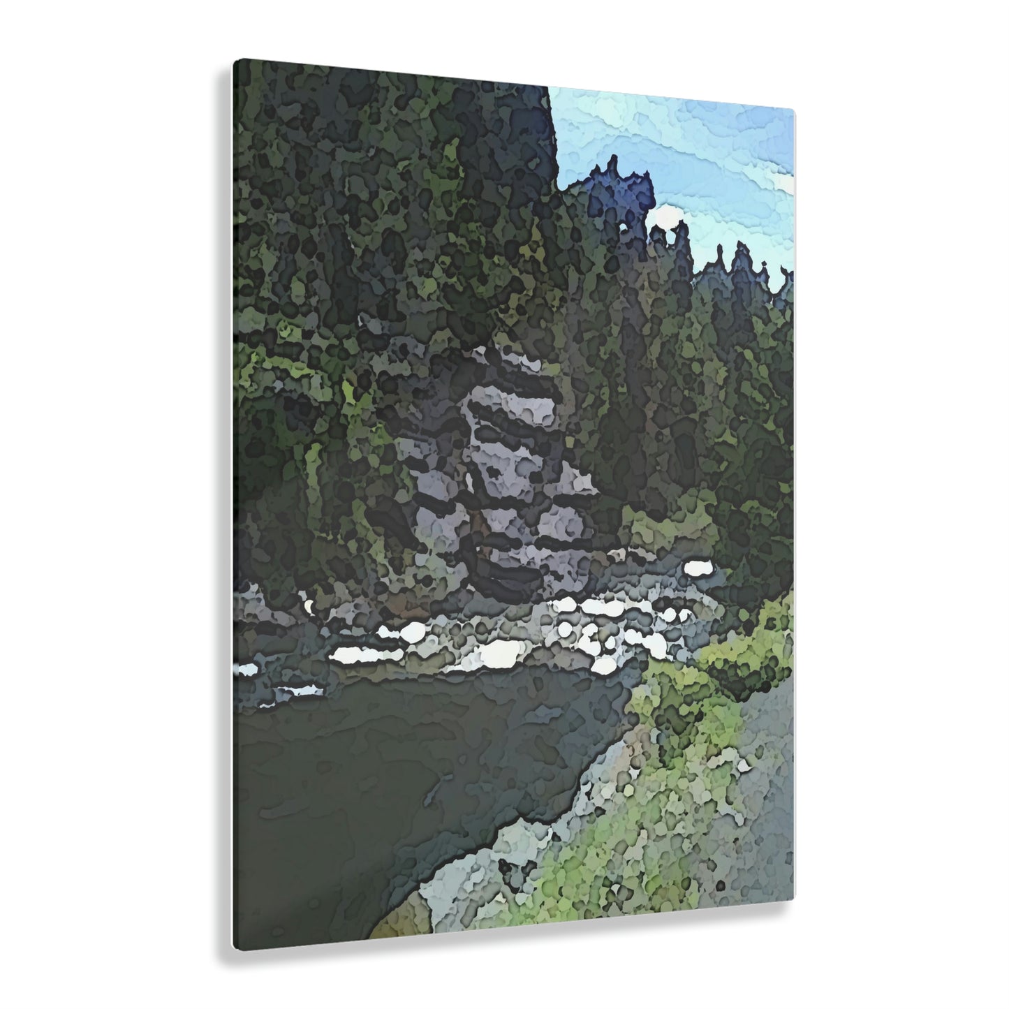 Acrylic Prints ...  "I Am Innocent" ... Tricky-Dick Immortalized ... Nixon Rock: Along The River ... Central Idaho, Summer 2020 ... Original Works ...