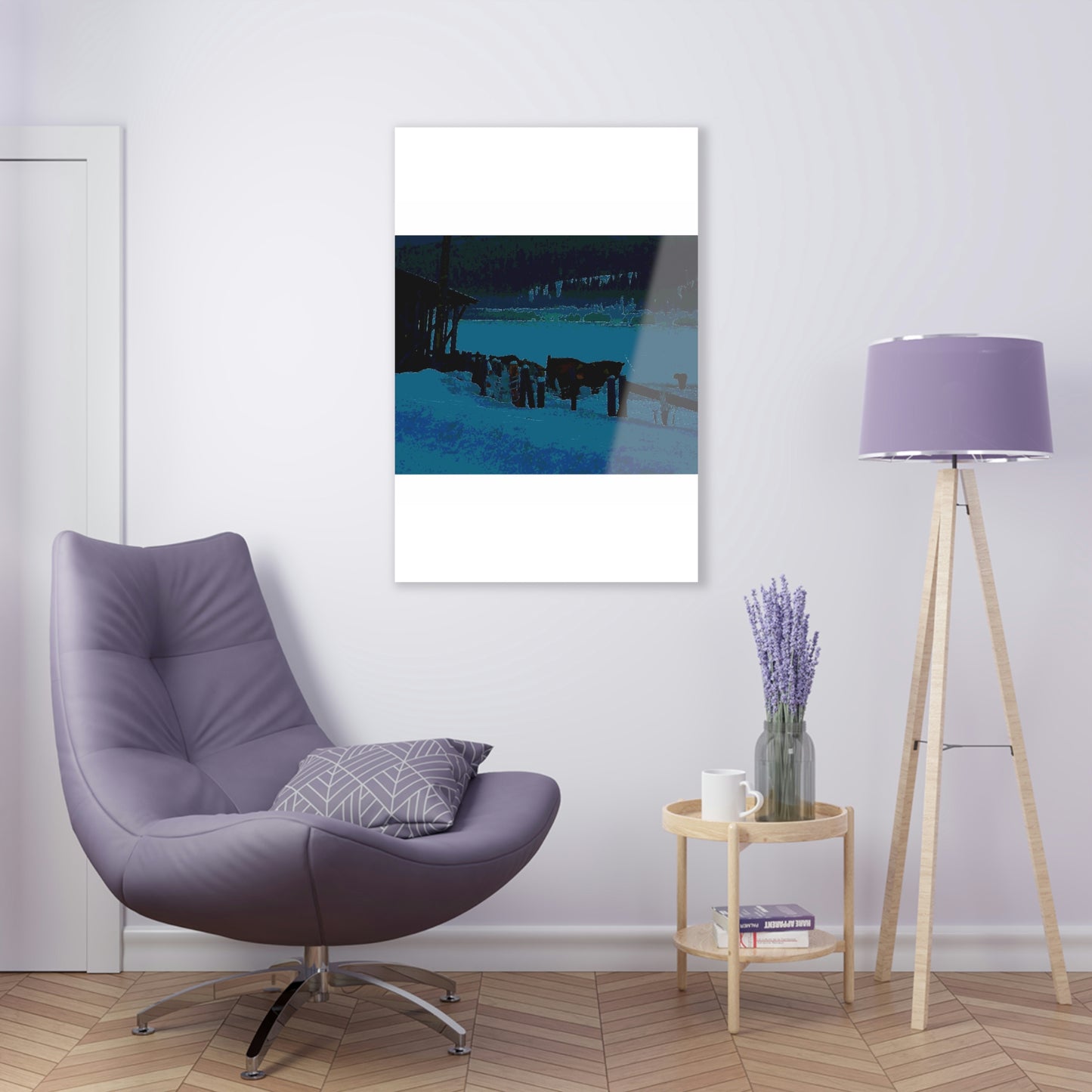 Acrylic Prints ... A Quiet Morning ... "Along The Red River & Nature Preserve Plateau" ... Jan23 ... Original Works ...