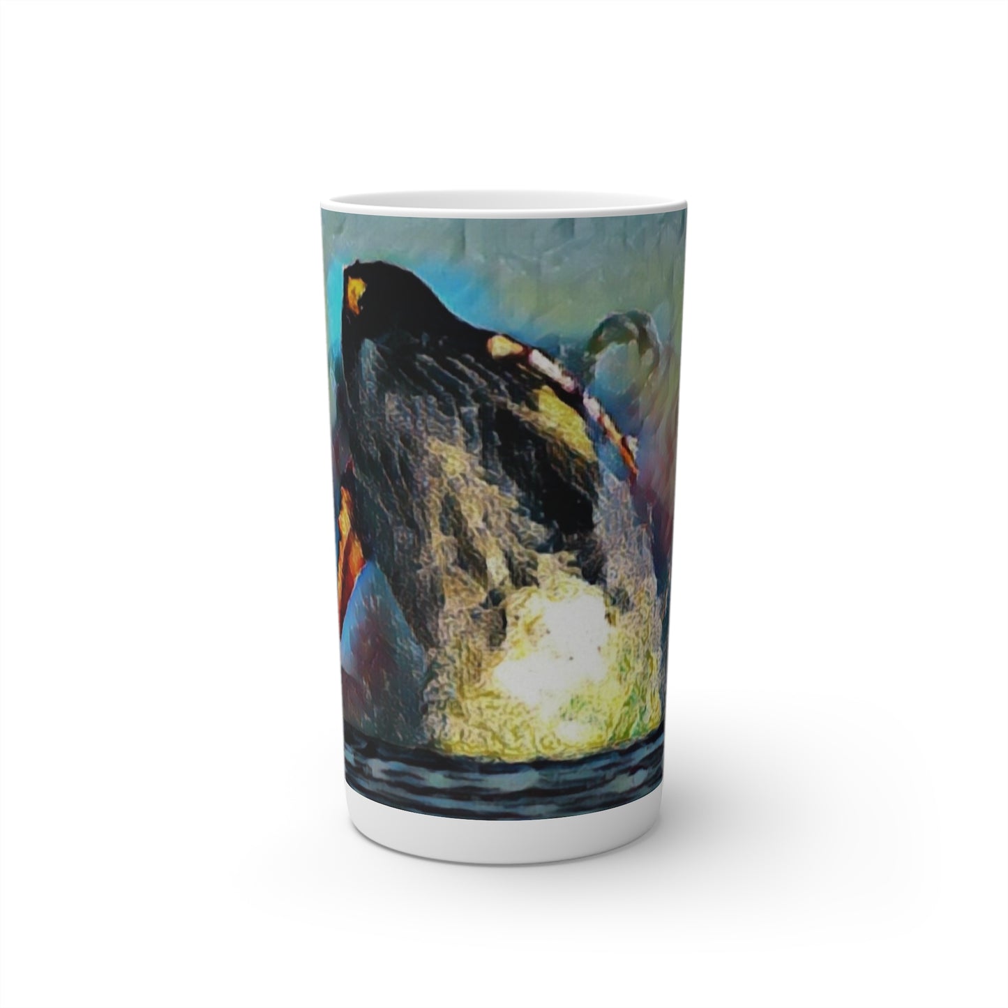 Conical Coffee Mugs (3oz, 8oz, 12oz) ... An Extraordinary Humpback Breach ... 'With Explosive Energy' ... Family Archives (KPH) ... Circa: 21st Century. Maui, HI ... Original Works ...