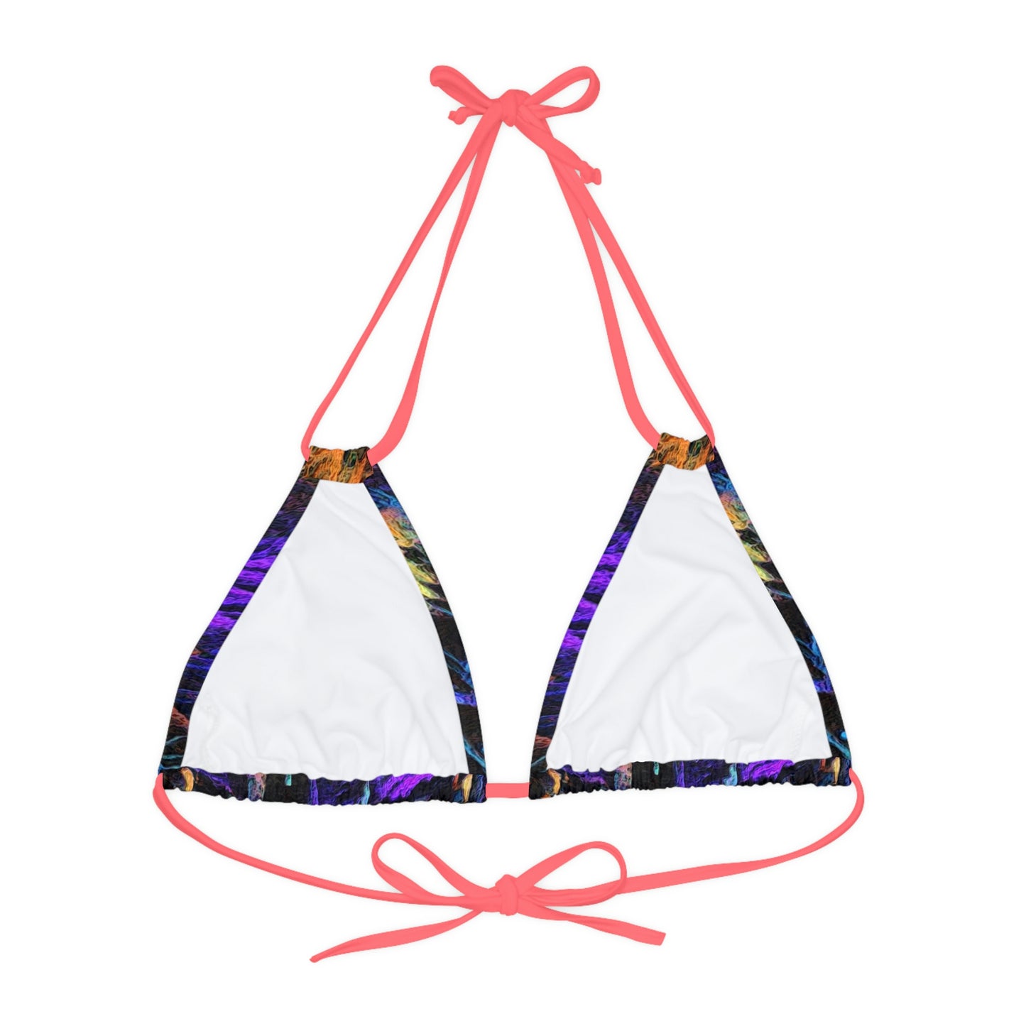 Strappy Triangle Bikini Top (AOP) ... "The Royal Hawai'ian: Waikiki Beach_Beach" ... Honolulu, HI ... Ocotber 2014 (Halloween) ... Original Works ...