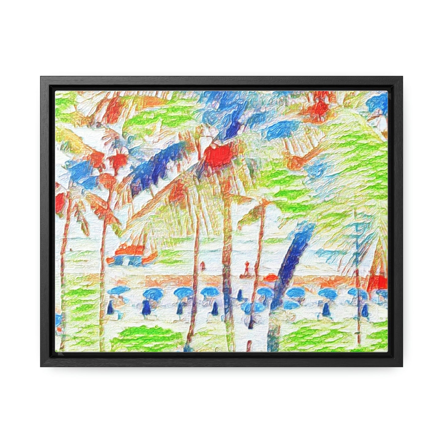 Gallery Canvas Wraps, Horizontal Frame ... "The Royal Hawai'ian: Waikiki Beach_Beach" ... Honolulu, HI ... Ocotber 2014 (Halloween) ... Original Works ...