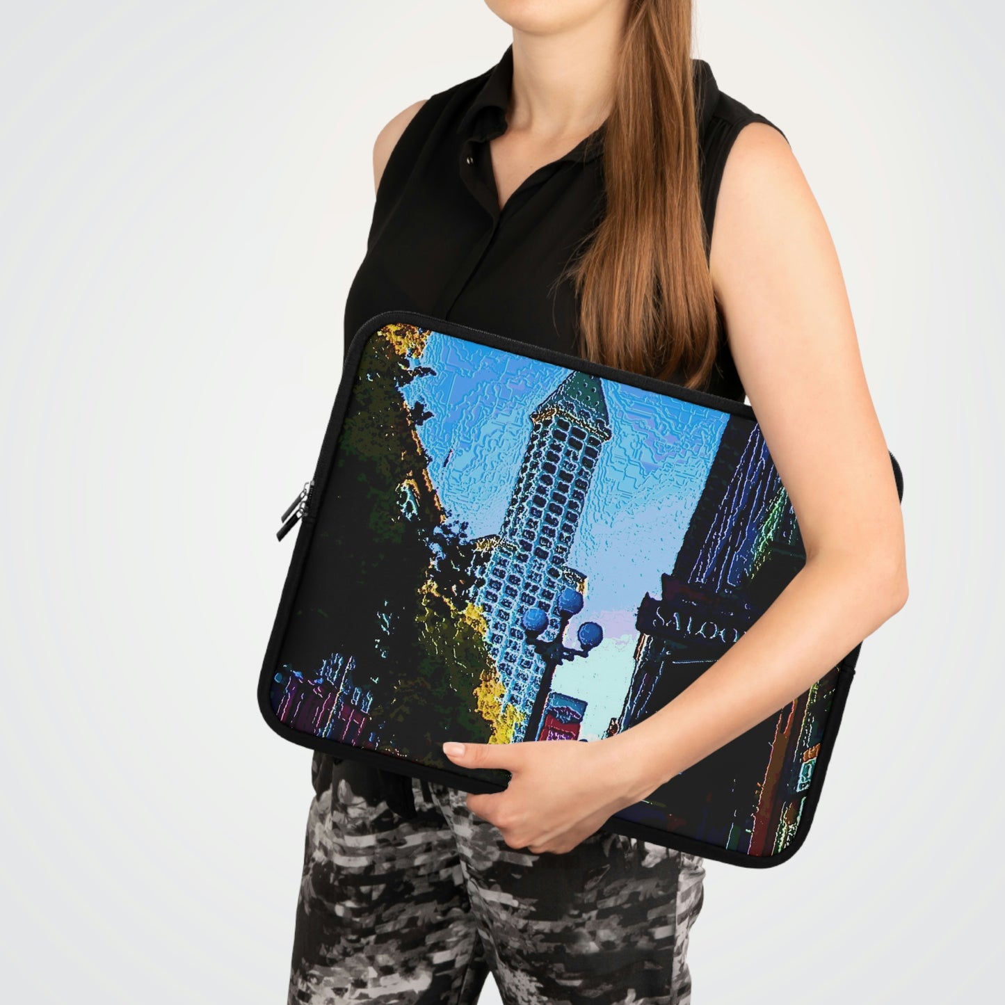 Laptop Sleeve ...  Pioneer Square & Smith Tower ... 'That World Famous View' ... Colleague Supplied Photo ... Original Works ...