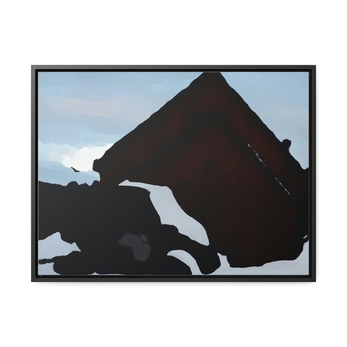 Gallery Canvas Wraps, Horizontal Frame ... After An Intense Snow Storm ... 'Digging Out' ... A Vehicle & Cabin "In The Mountains" ... March 2023 ... Original Works ...