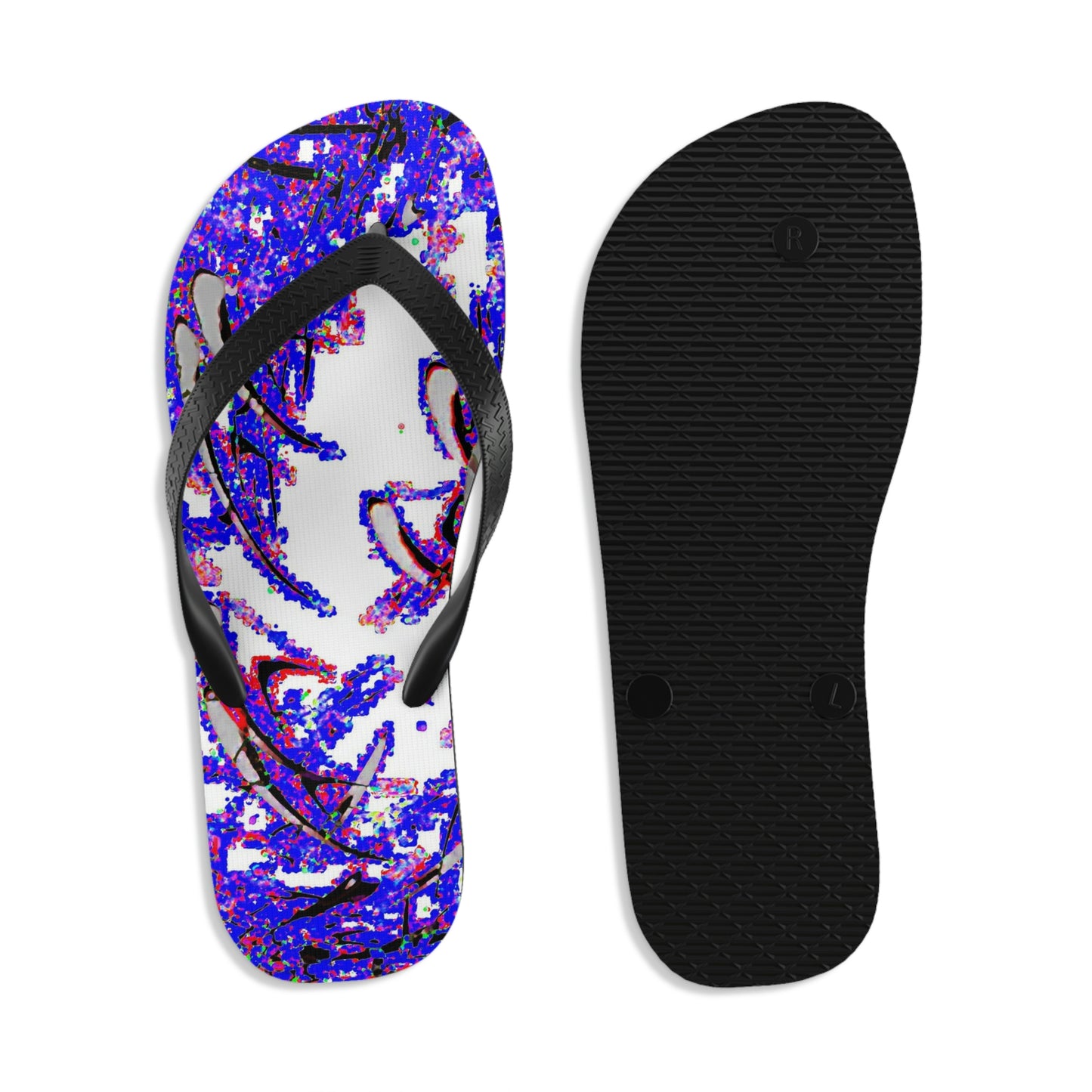 Unisex Flip-Flops ... "Waning Moon" ... Central Idaho ... October 2022 ... Rendering Time: 22 Hours ... Original Works ...