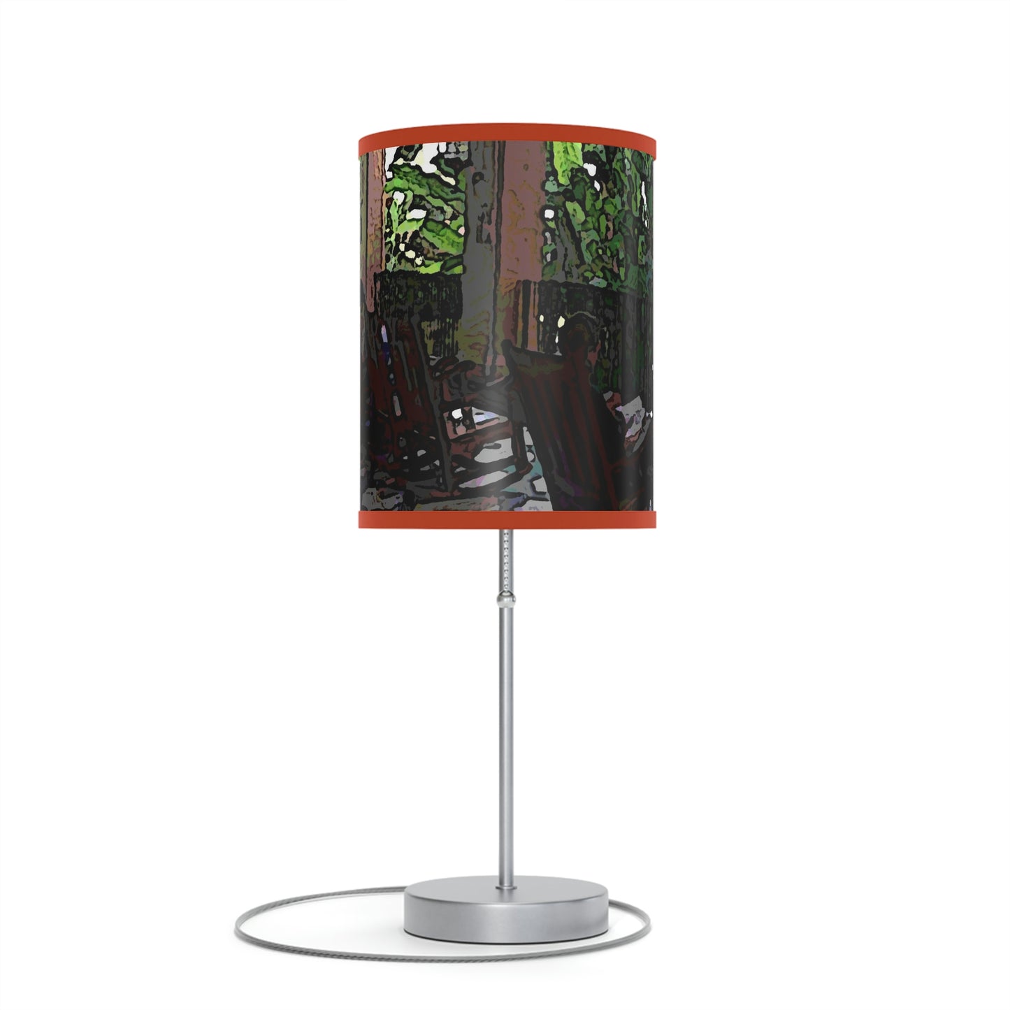 Lamp on a Stand, US|CA plug ...Lanai & Rocking Chairs At: 'The Pink Palace' ... The Royal Hawai'ian ... Honolulu, HI ... '27Oct2014' ... Original Works ...