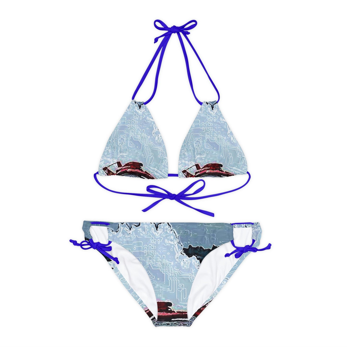 Strappy Bikini Set ... Seattle Columbia Cup On Lake Washington ... "Dave Wilcox Heads For The Win" ... Associate Gift-Photo ... Original Works ...