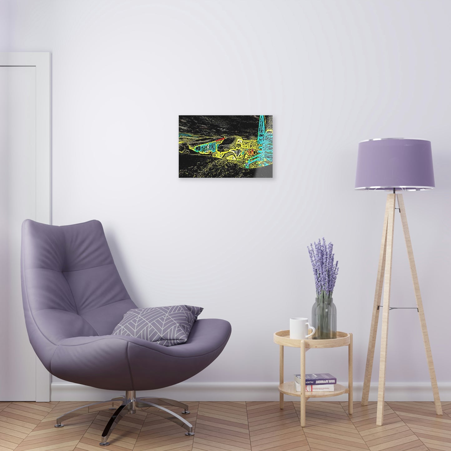 Acrylic Prints ... "Snow Vehicle In Snow Storm At-Rest" ... Circa 12Mar23 ... Central Idaho ... 18-Hours Rendering Time: Original Works ...