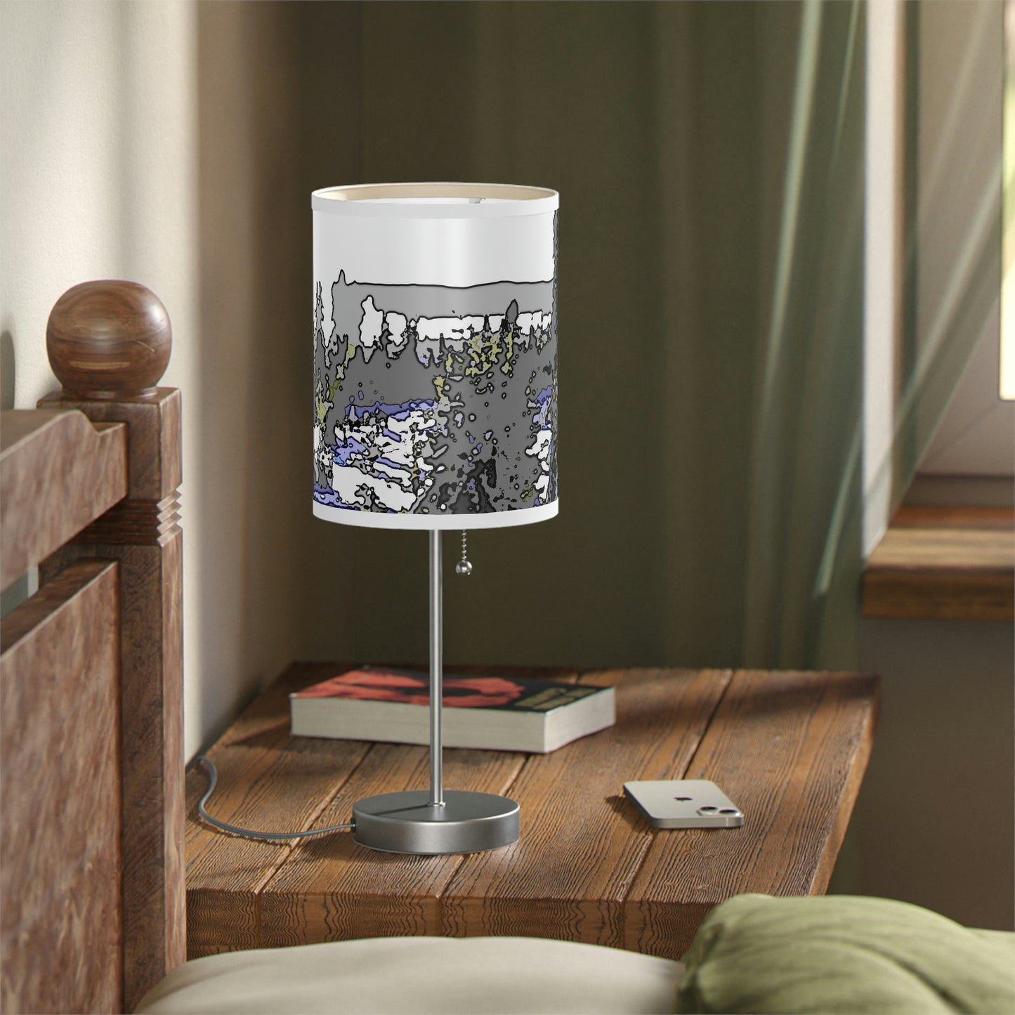 Lamp on a Stand, US|CA plug "A Very Remote Mountain Neighborhood" ... Only Cabins In This Environment ... Cenrtal Idaho ...