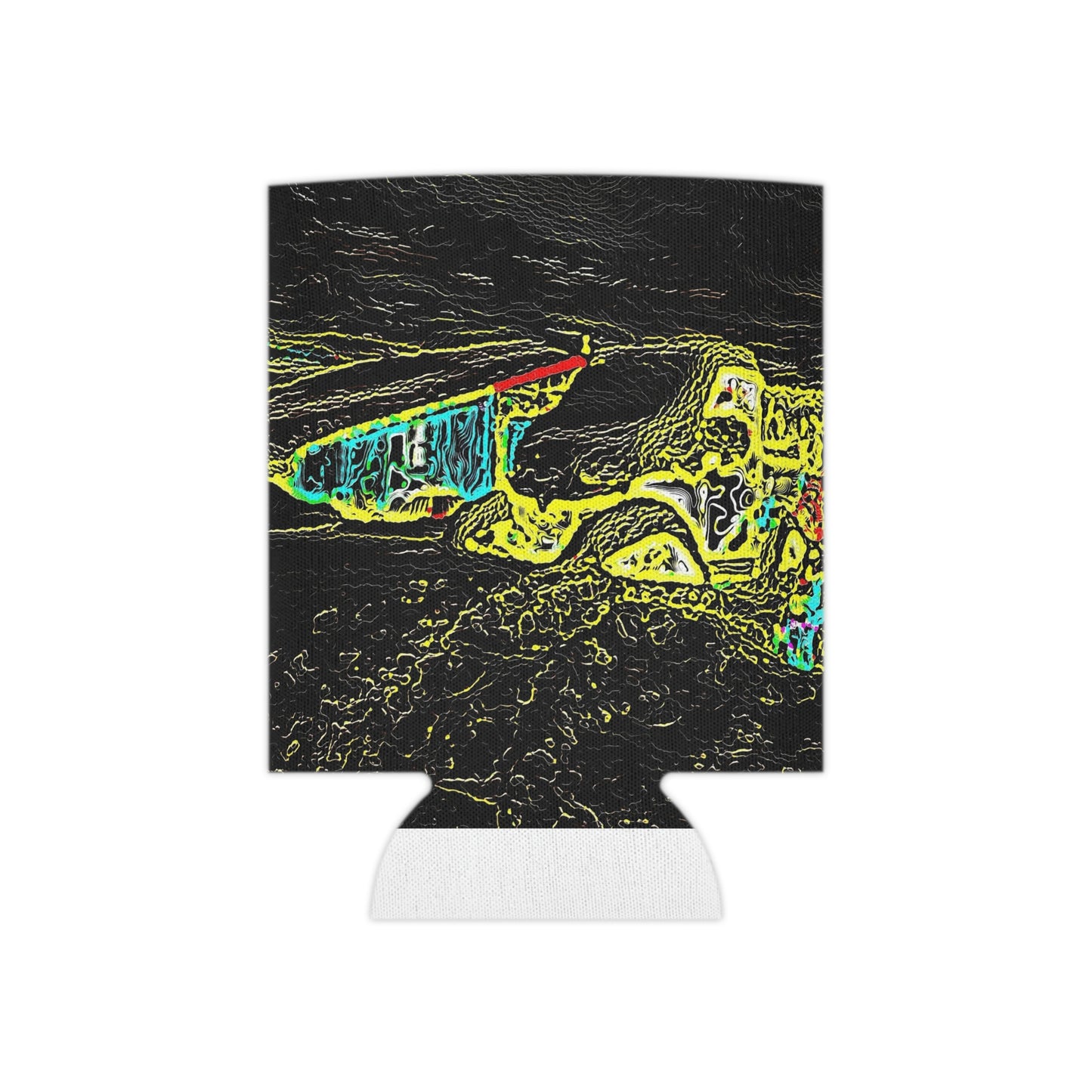 Can Cooler ... "Snow Vehicle In Snow Storm At-Rest" ... Circa 12Mar23 ... Central Idaho ... 18-Hours Rendering Time: Original Works ...