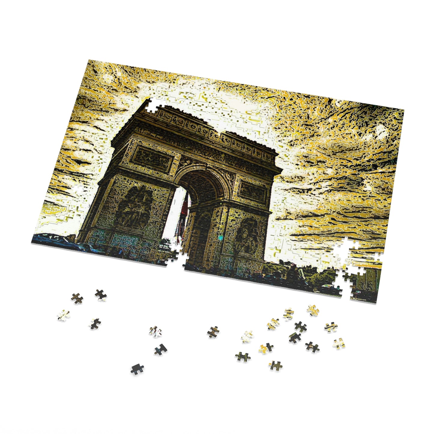 Jigsaw Puzzle (30, 110, 252, 500,1000-Piece) ...  L'Arc de Triomphe ... 'Barbara Joan Bonnell-Holt Photo' ... Circa 1972 ... Oringinal Works ...