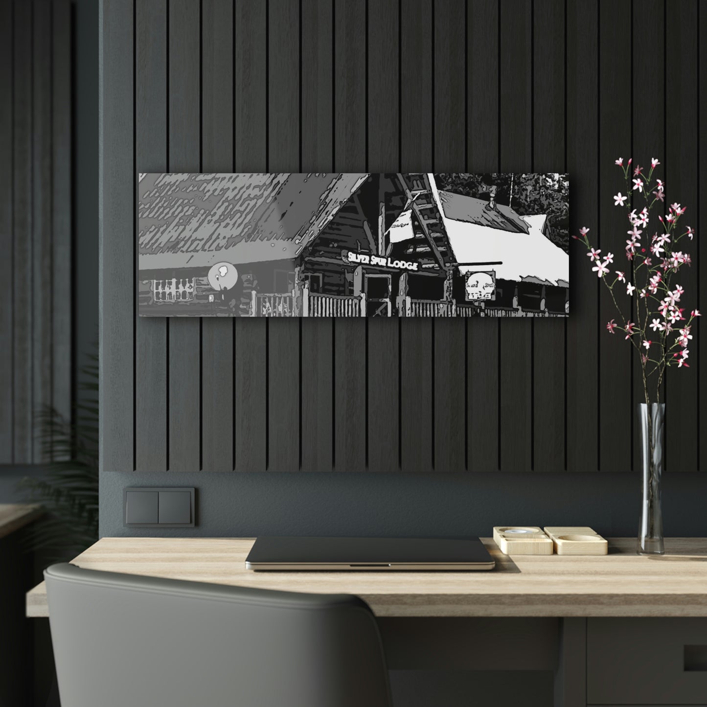 Acrylic Prints ... A Beautiful Lodge & Back-Country Outfitter In A Mountain Town ... 'Dixie, Idaho, November 2022' ... Original Works ...