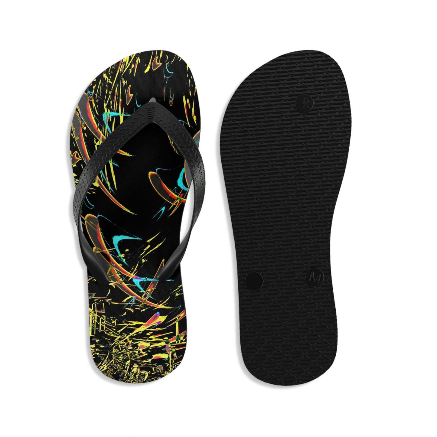 Unisex Flip-Flops ... "Waning Moon" ... Central Idaho ... October 2022 ... Rendering Time: 22 Hours ... Original Works ...