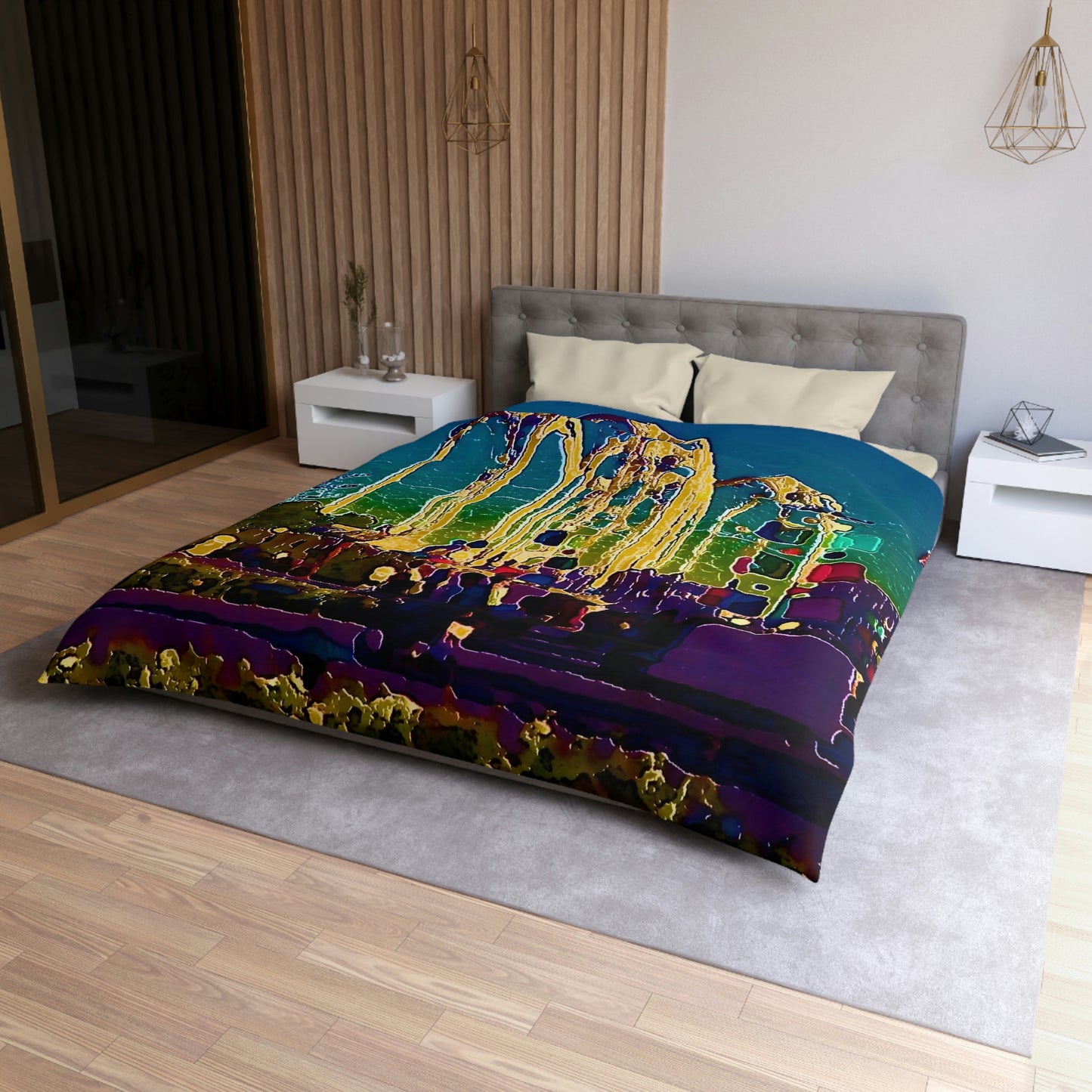 Microfiber Duvet Cover ... "Arches 'Like-No-Other' ... " Seattle World's Fair: 1962. A Family Original ...