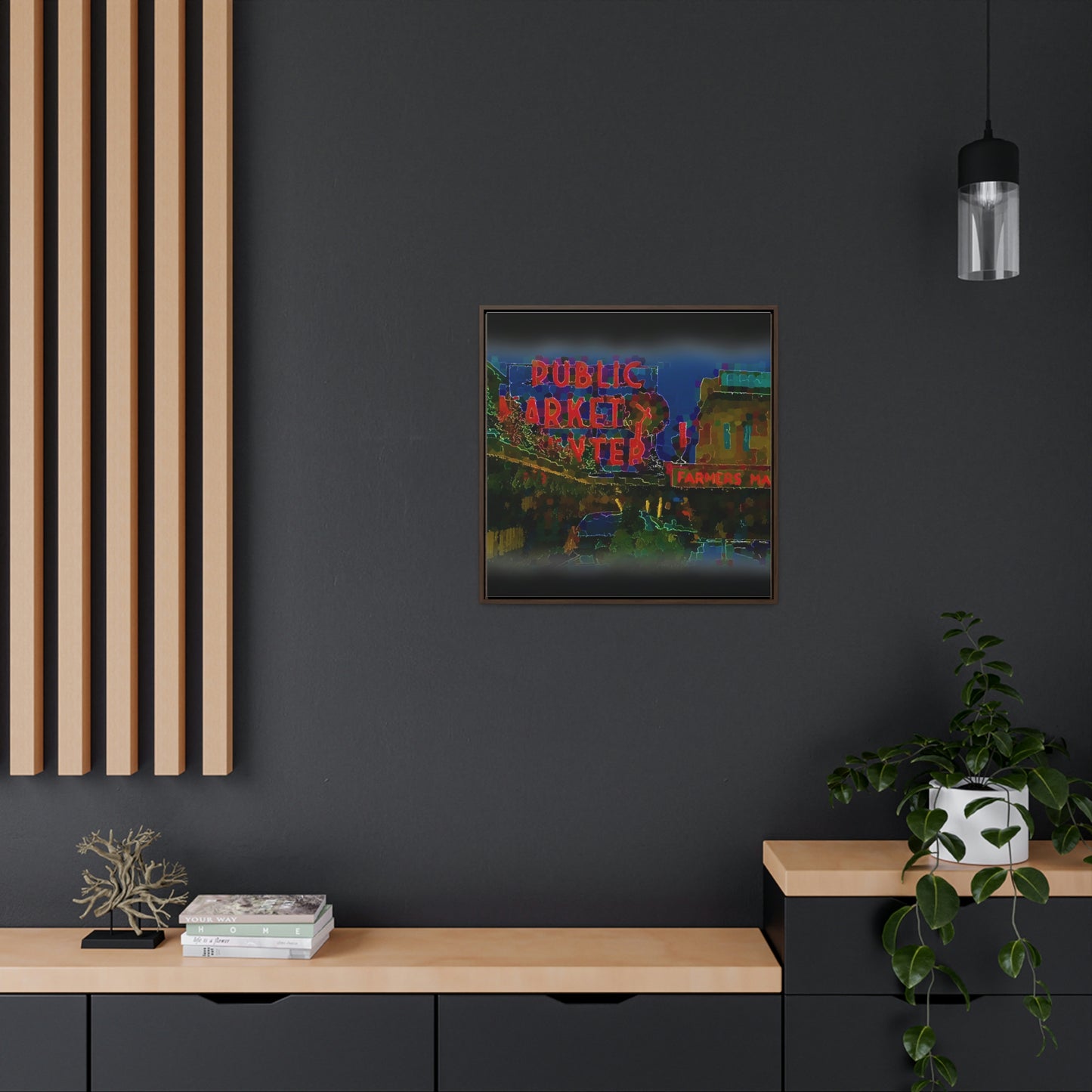 Gallery Canvas Wraps, Square Frame ... PPM: Pike Place Market ... Original Work ... Winter 2022 ...