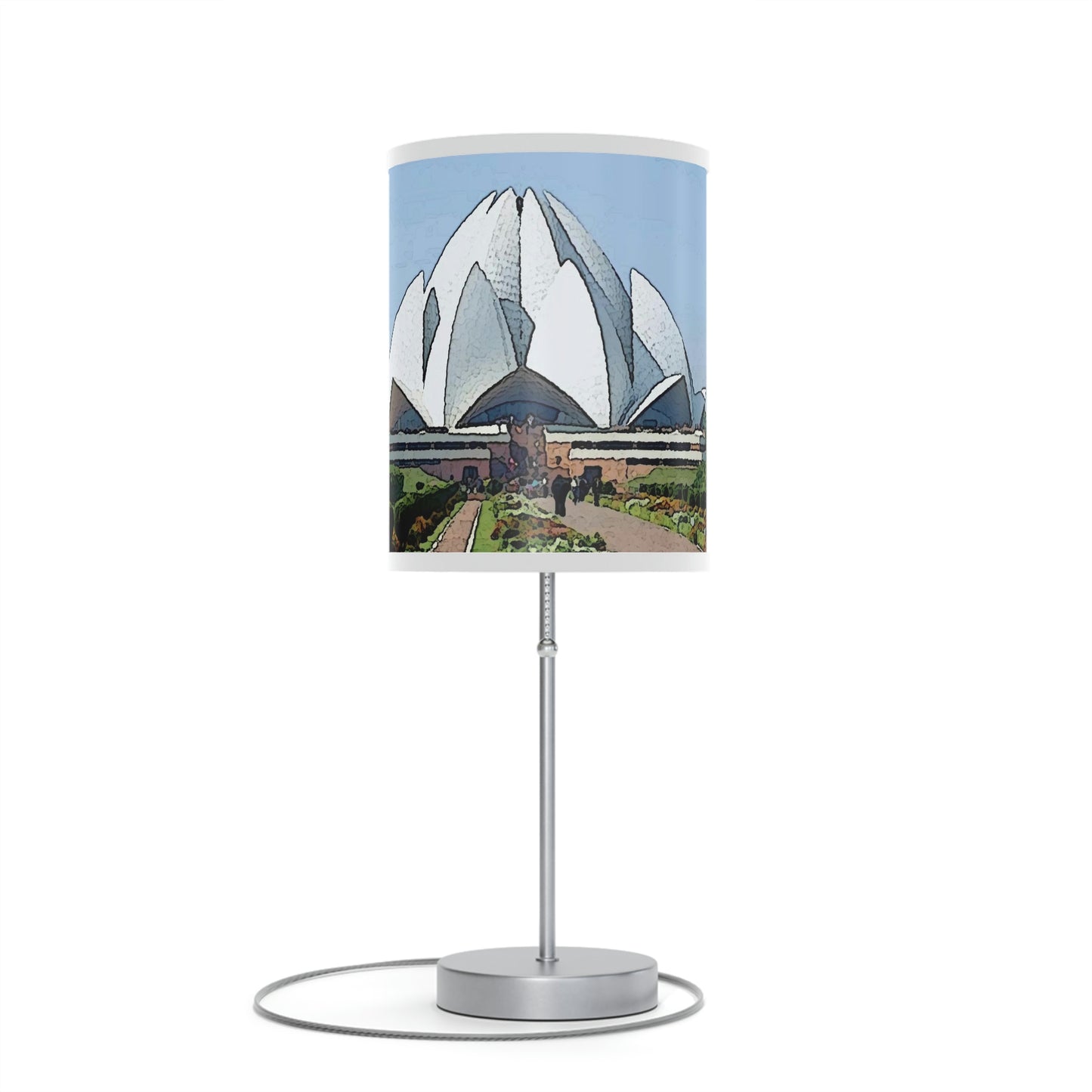 Lamp on a Stand, US|CA plug ... 'Bahai'i House-Of-Worship' ... "Lotus Temple: Delhi, India, 2008" ... Original Works ...