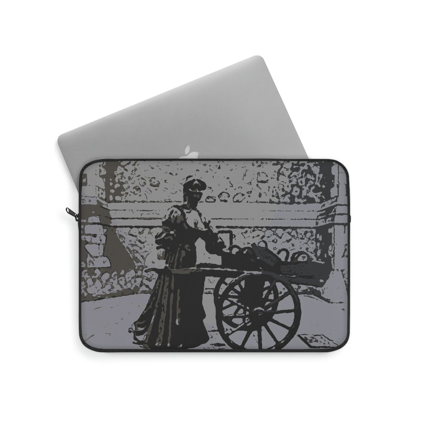 Laptop Sleeve ... Dublin's "Molly Malone Along Grafton Street" ... Cryin' Cockels & Muscles Alive-Alive-Oh ... Circa 2003 ... Original Works ...