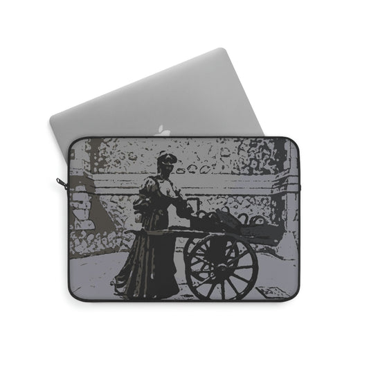 Laptop Sleeve ... Dublin's "Molly Malone Along Grafton Street" ... Cryin' Cockels & Muscles Alive-Alive-Oh ... Circa 2003 ... Original Works ...