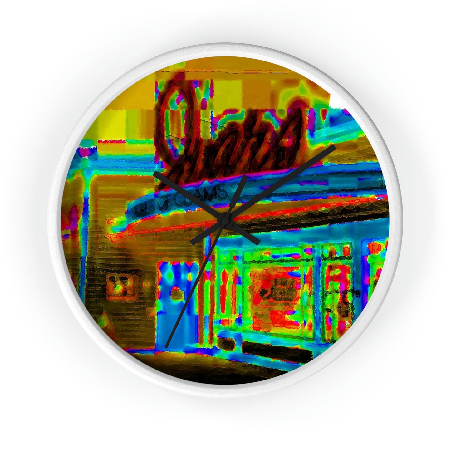 Wall clock ...  In-A-Hurry & Stressed? ... Remember: Keep "Clam" ... Clam_Happy ...  'Ivars: Seattle Waterfront' ... Personal Archives ... Original Works ...