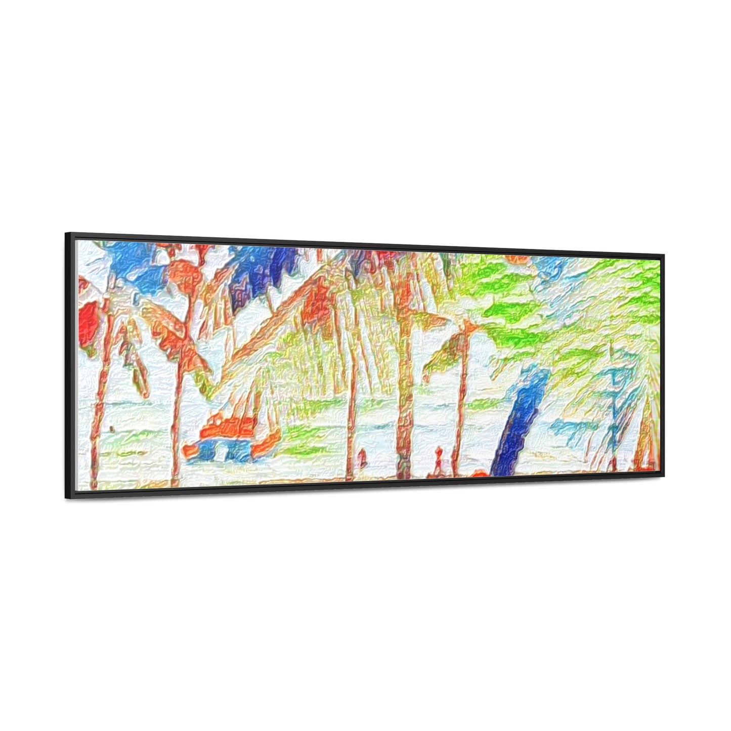 Gallery Canvas Wraps, Horizontal Frame ... "The Royal Hawai'ian: Waikiki Beach_Beach" ... Honolulu, HI ... Ocotber 2014 (Halloween) ... Original Works ...