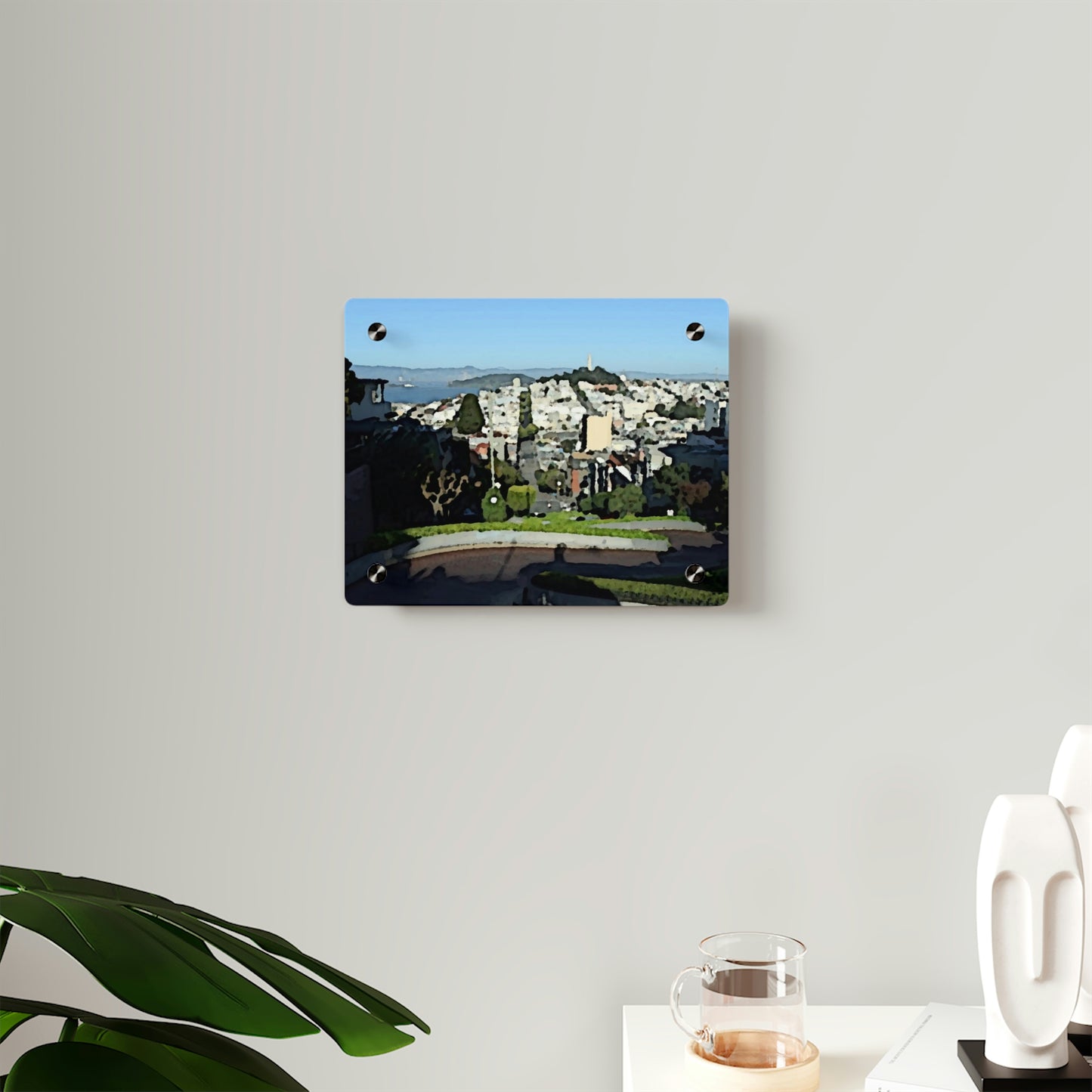 Acrylic Wall Art Panels ... "Lombard Street San Francisco, CA, USA" ... Family Archives 1970's ... Original Works ...