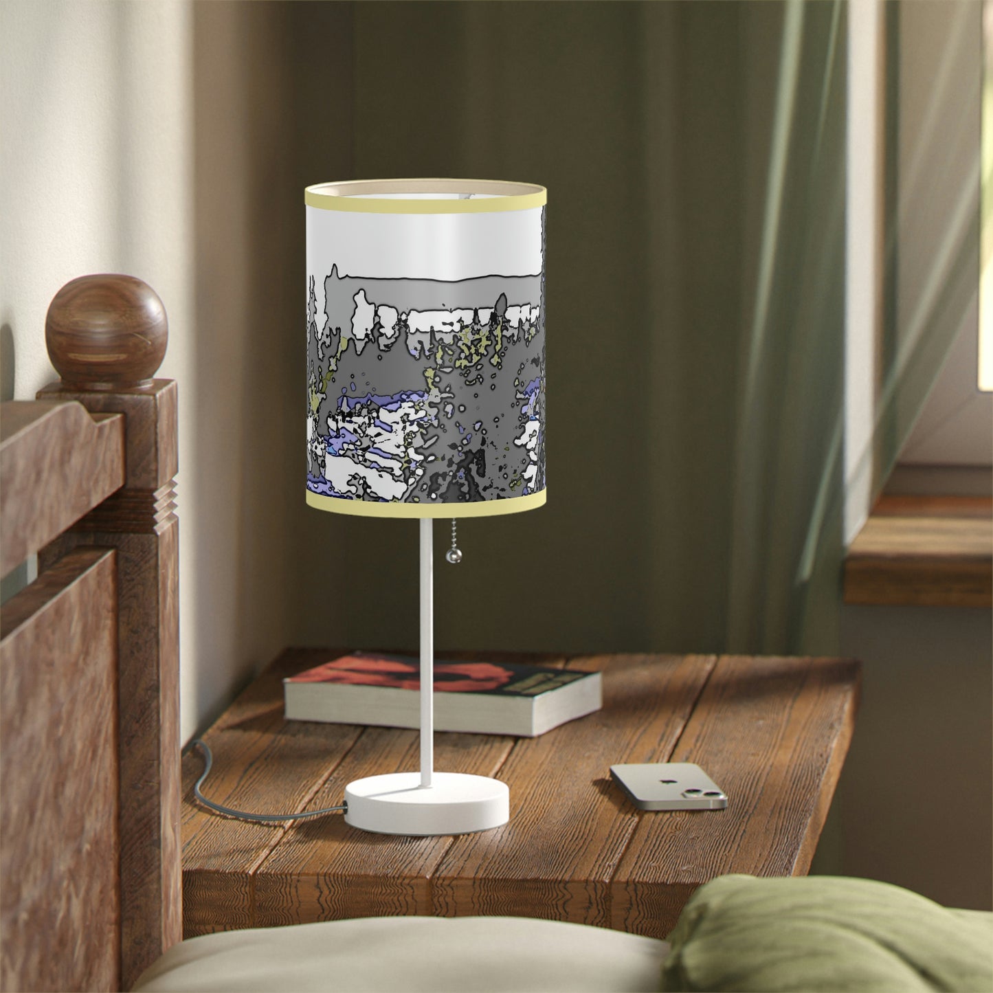 Lamp on a Stand, US|CA plug "A Very Remote Mountain Neighborhood" ... Only Cabins In This Environment ... Cenrtal Idaho ...