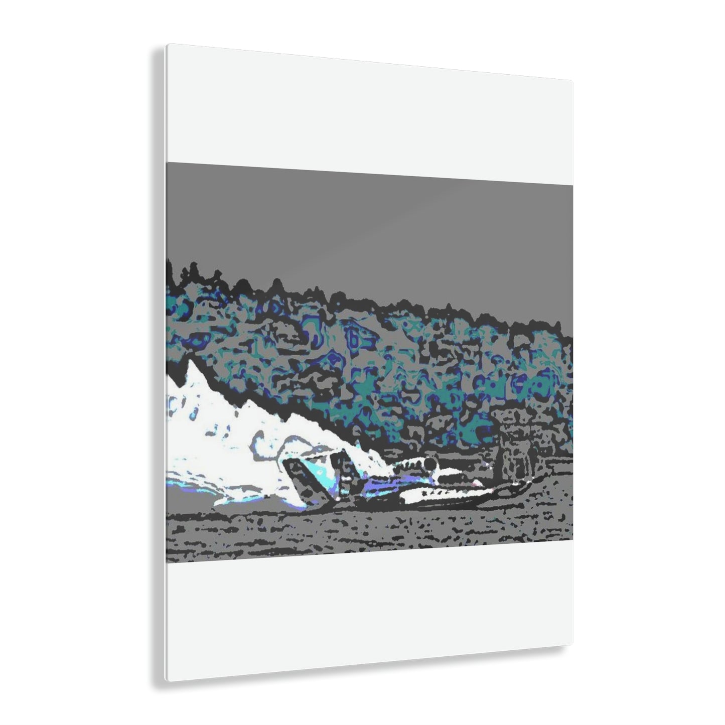 Acrylic Prints ... Seattle Columbia Cup On Lake Washington ... "Dave Wilcox Heads For The Win" ... Associate Gift-Photo ... Original Works ...