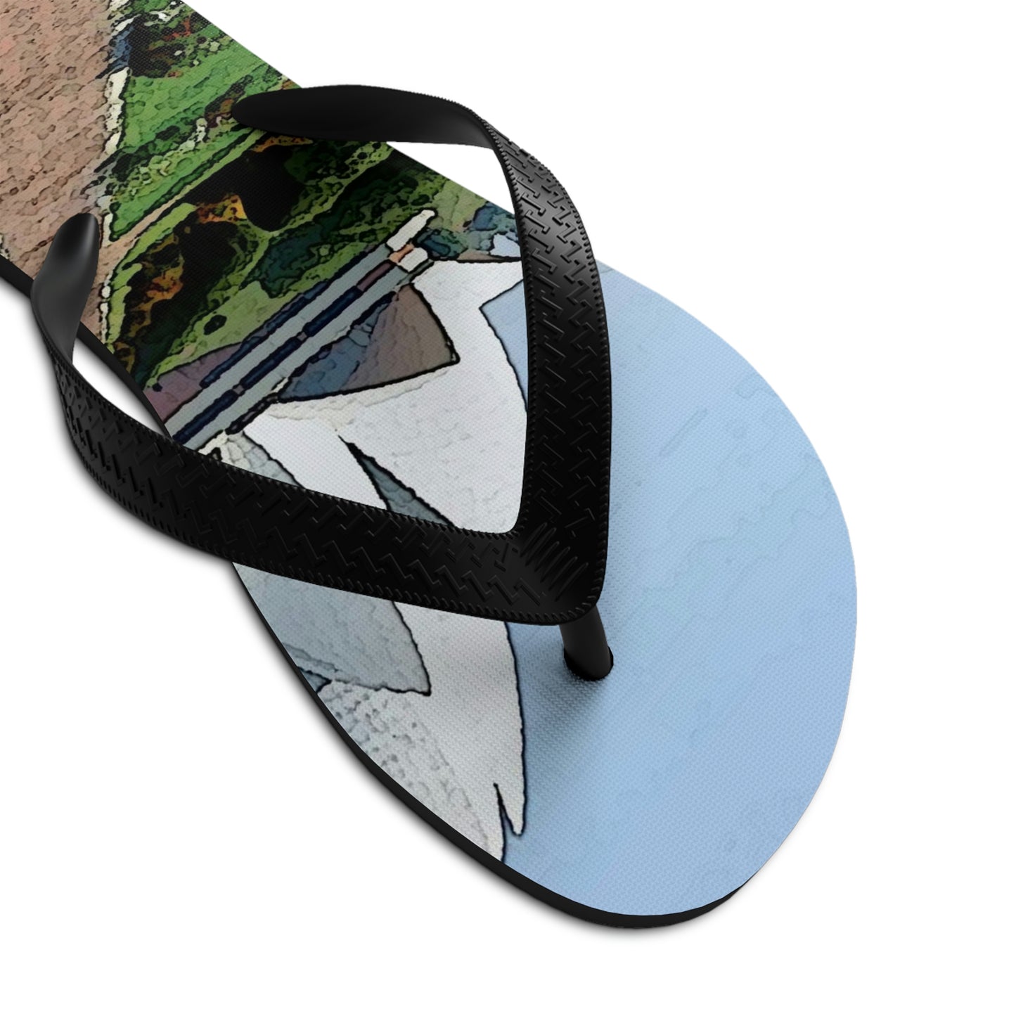 Unisex Flip-Flops ... 'Bahai'i House-Of-Worship' ... "Lotus Temple: Delhi, India, 2008" ... Original Works ...