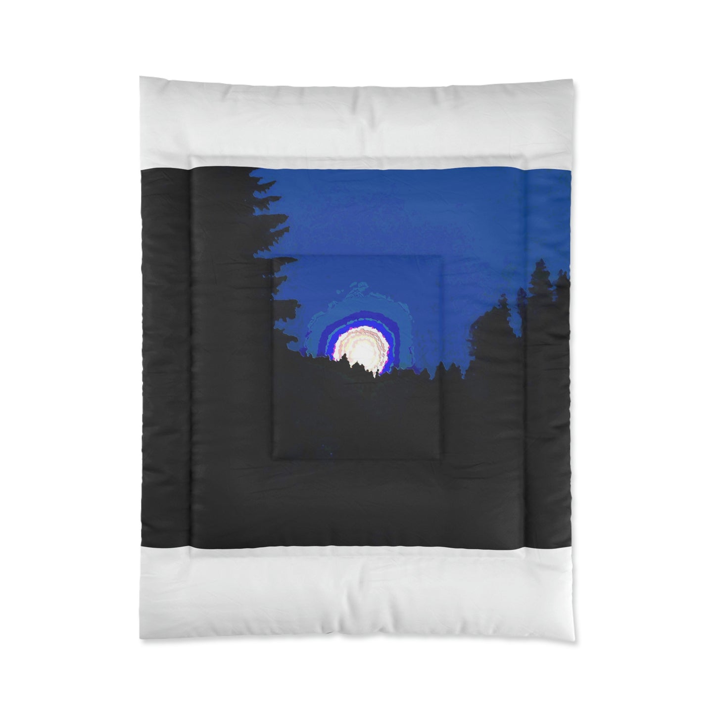 Comforter ... "The Road Home" ...' Over The River & Through The Woods To? ...' ... Moonscape Near Elk City, Idaho ... Original Works ... 5Jan23 ...