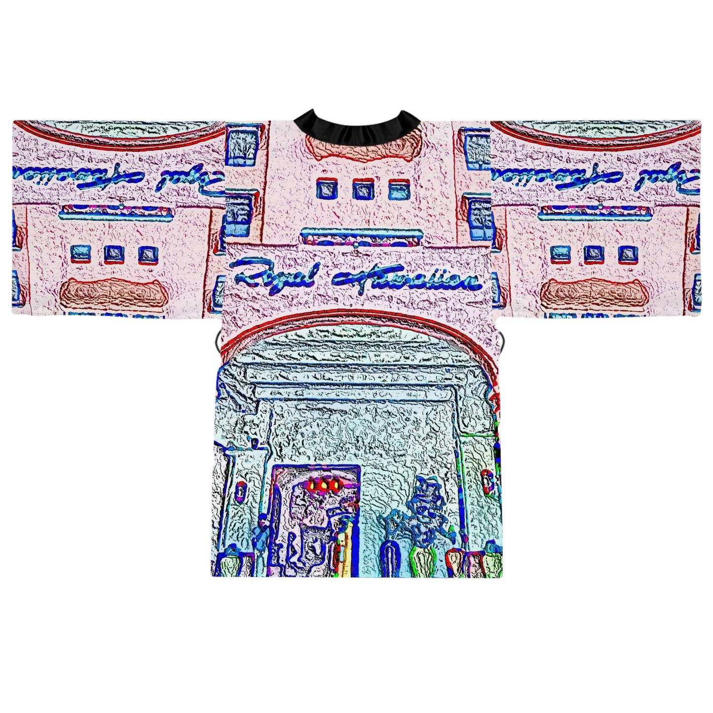 Long Sleeve Kimono Robe ... "La Grande Entree" At: 'The Pink Palace' ... The Royal Hawai'ian ... Honolulu, HI ... '27Oct2014' ... Original Works ...