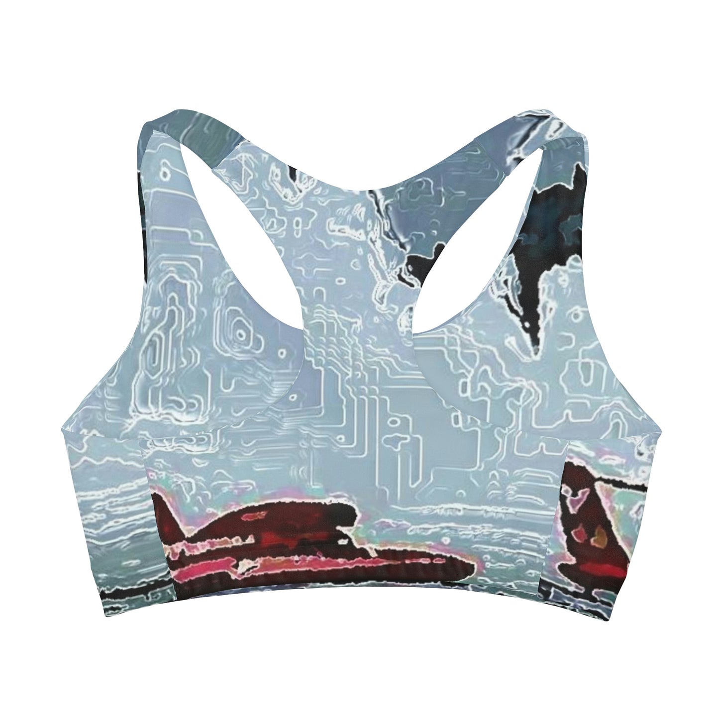 Girls' Double Lined Seamless Sports Bra ... Seattle Columbia Cup On Lake Washington ... "Dave Wilcox Heads For The Win" ... Associate Gift-Photo ... Original Works ...