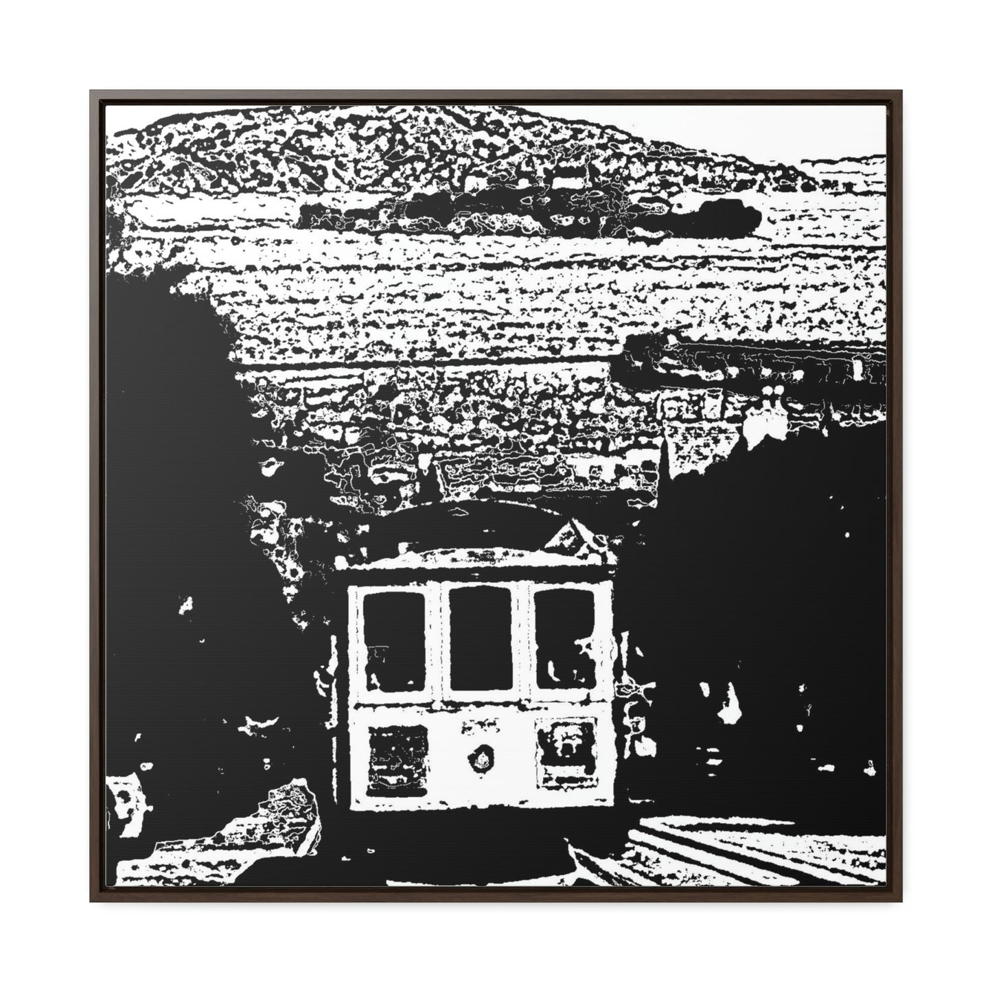 Gallery Canvas Wraps, Square Frame /// San Francisco ... 'A Rice-A-Roni-A-San Francisco Treat' ... "A Cable Car Classic" ... Family Archives: 1973 ... Original Works ...