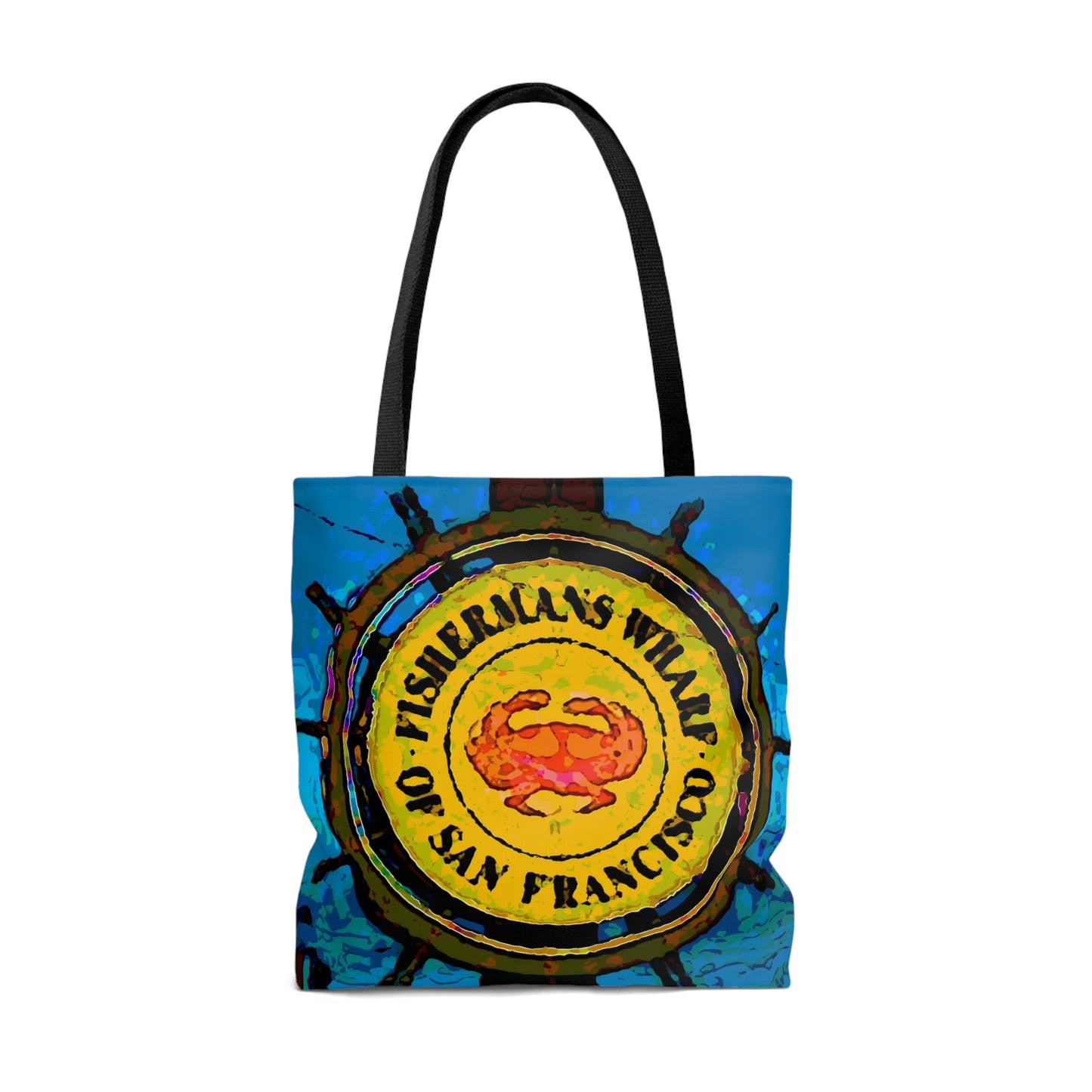 AOP Tote Bag ... "No.9 Fishermen's Grotto - Fishermen's Wharf, SF, California" ... Family Archives: 1970's ... Original Works ...
