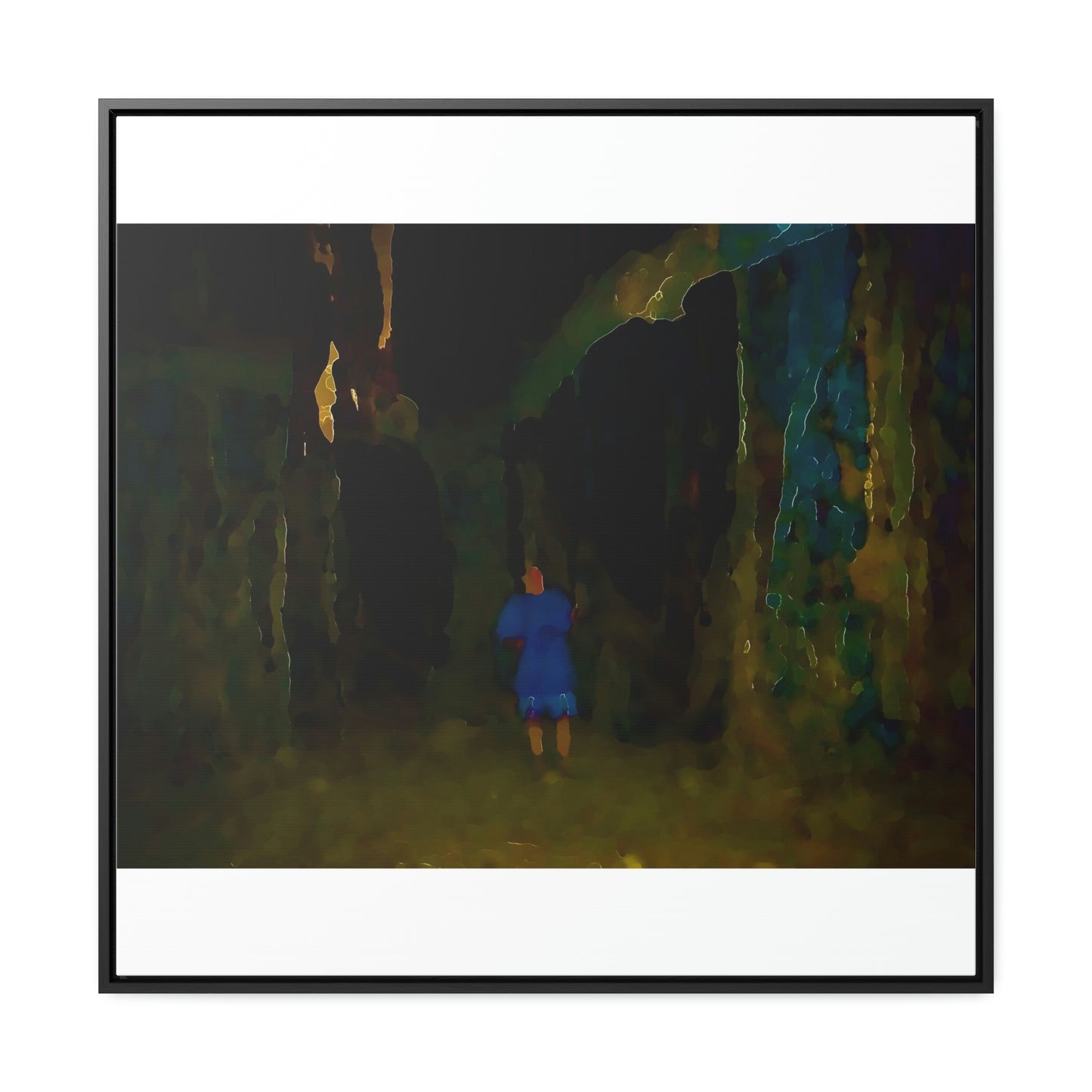 Gallery Canvas Wraps, Square Frame ... Jesuit Philosophy ... "In The Polynesian Banyans ..."