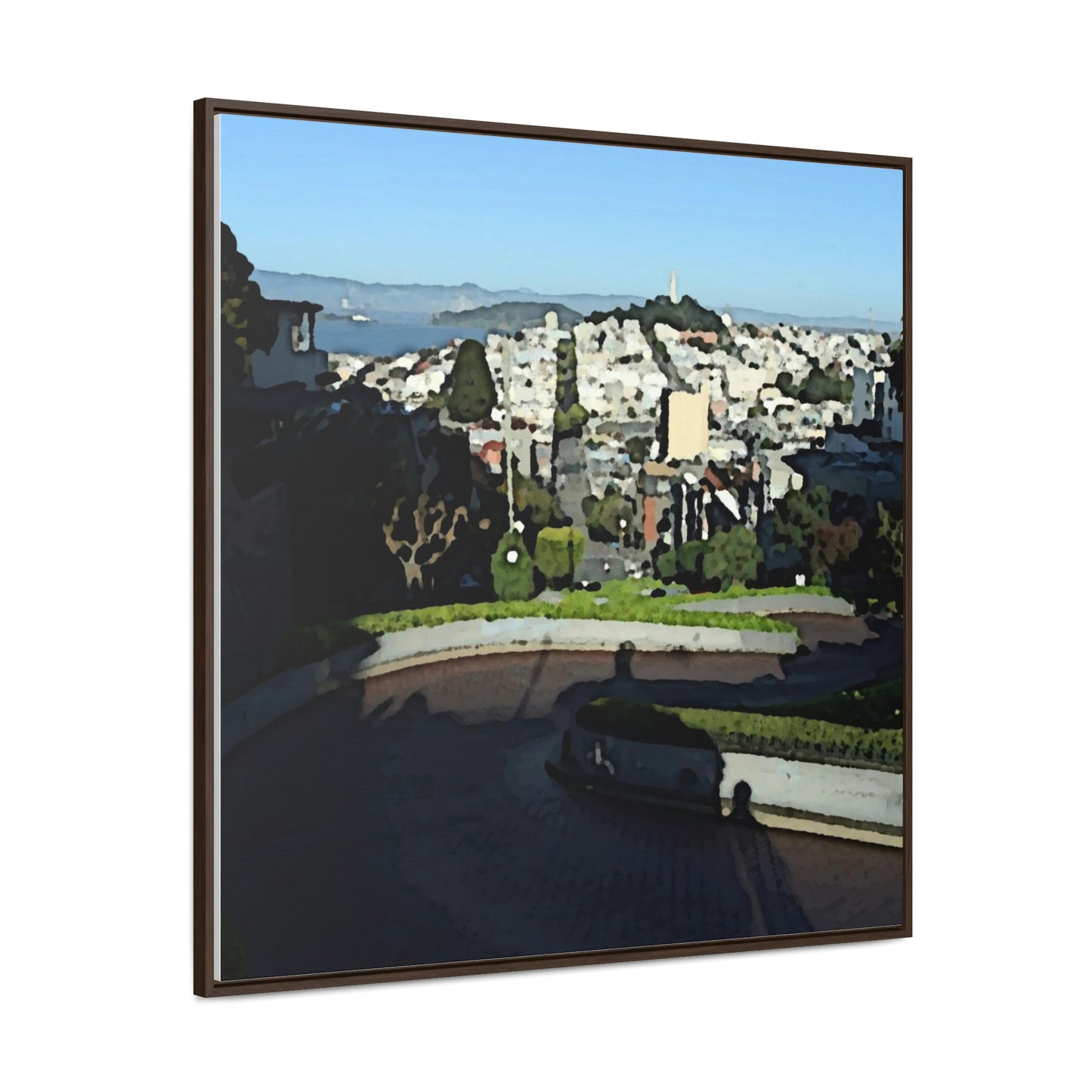 Gallery Canvas Wraps, Square Frame ...  "Lombard Street San Francisco, CA, USA" ... Family Archives 1970's ... Original Works ...