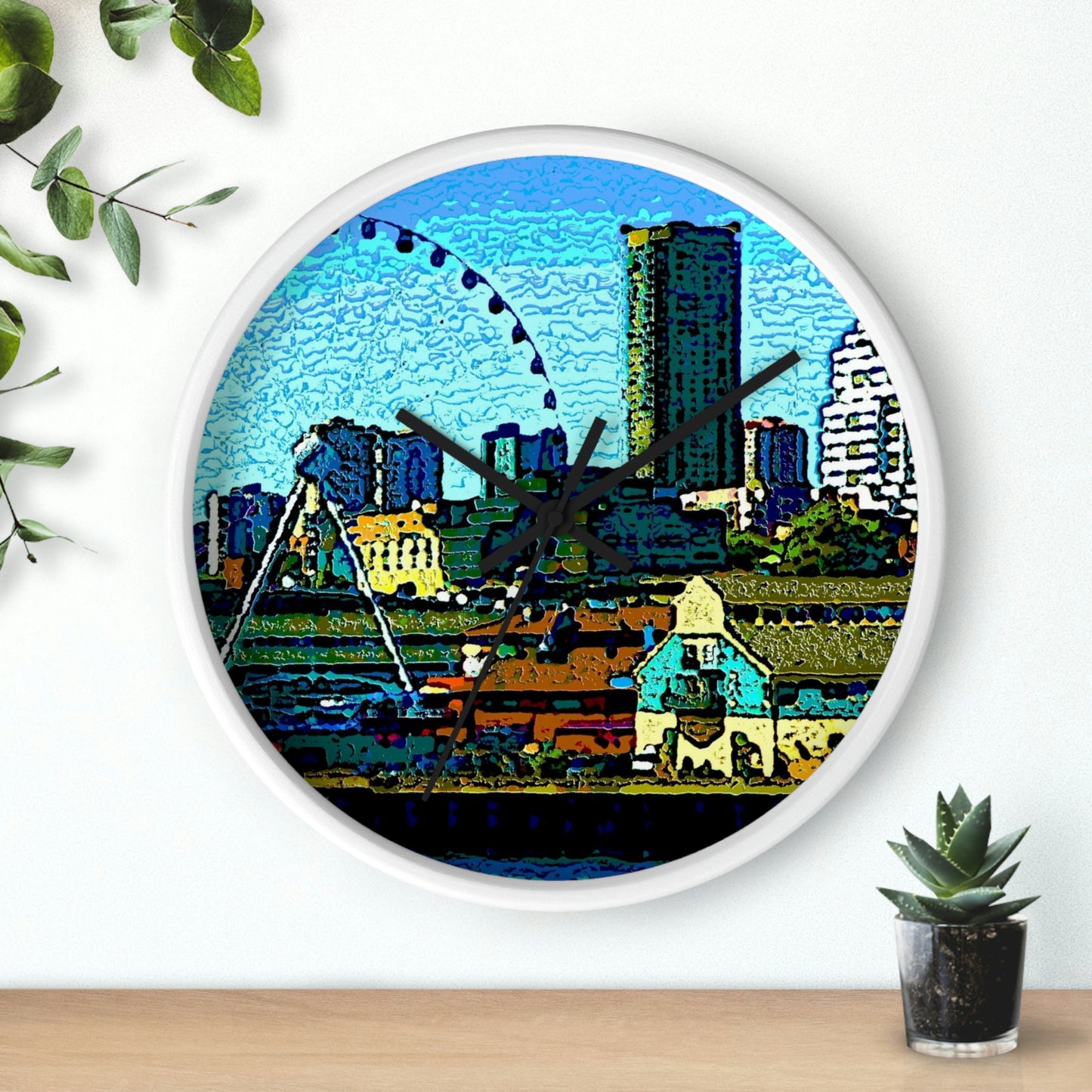 Wall clock ... That Classic Wheel ... 'Seattle's Wheel' ... & An Old Classic Waterside Vendors ...  'Family Archives' ... Original Works ...