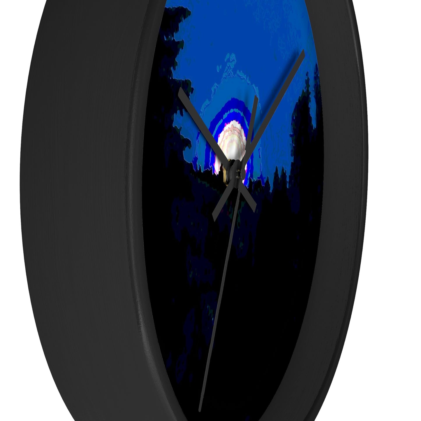 Wall clock ... "The Road Home" ...' Over The River & Through The Woods To? ...' ... Moonscape Near Elk City, Idaho ... Original Works ... 5Jan23 ...