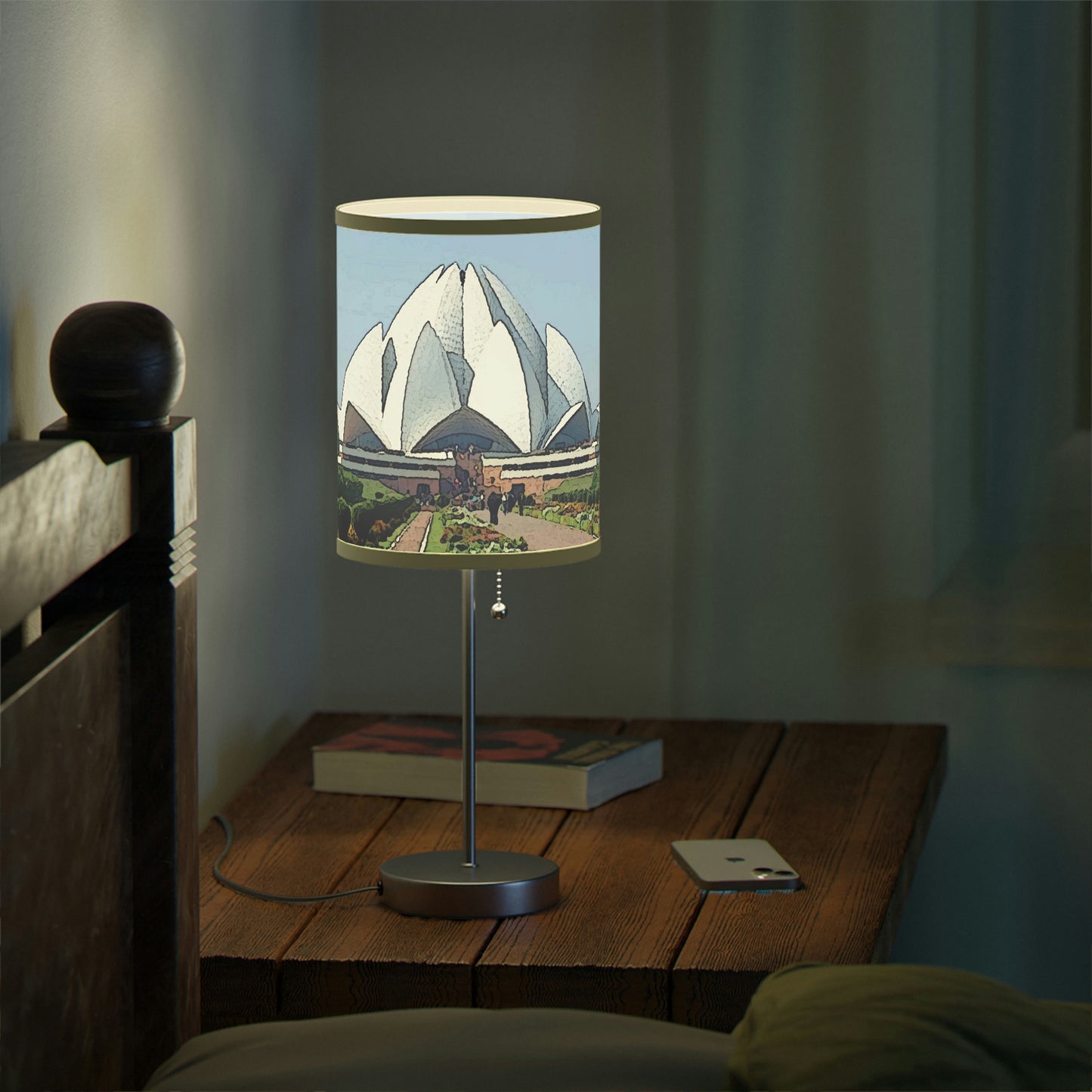 Lamp on a Stand, US|CA plug ... 'Bahai'i House-Of-Worship' ... "Lotus Temple: Delhi, India, 2008" ... Original Works ...