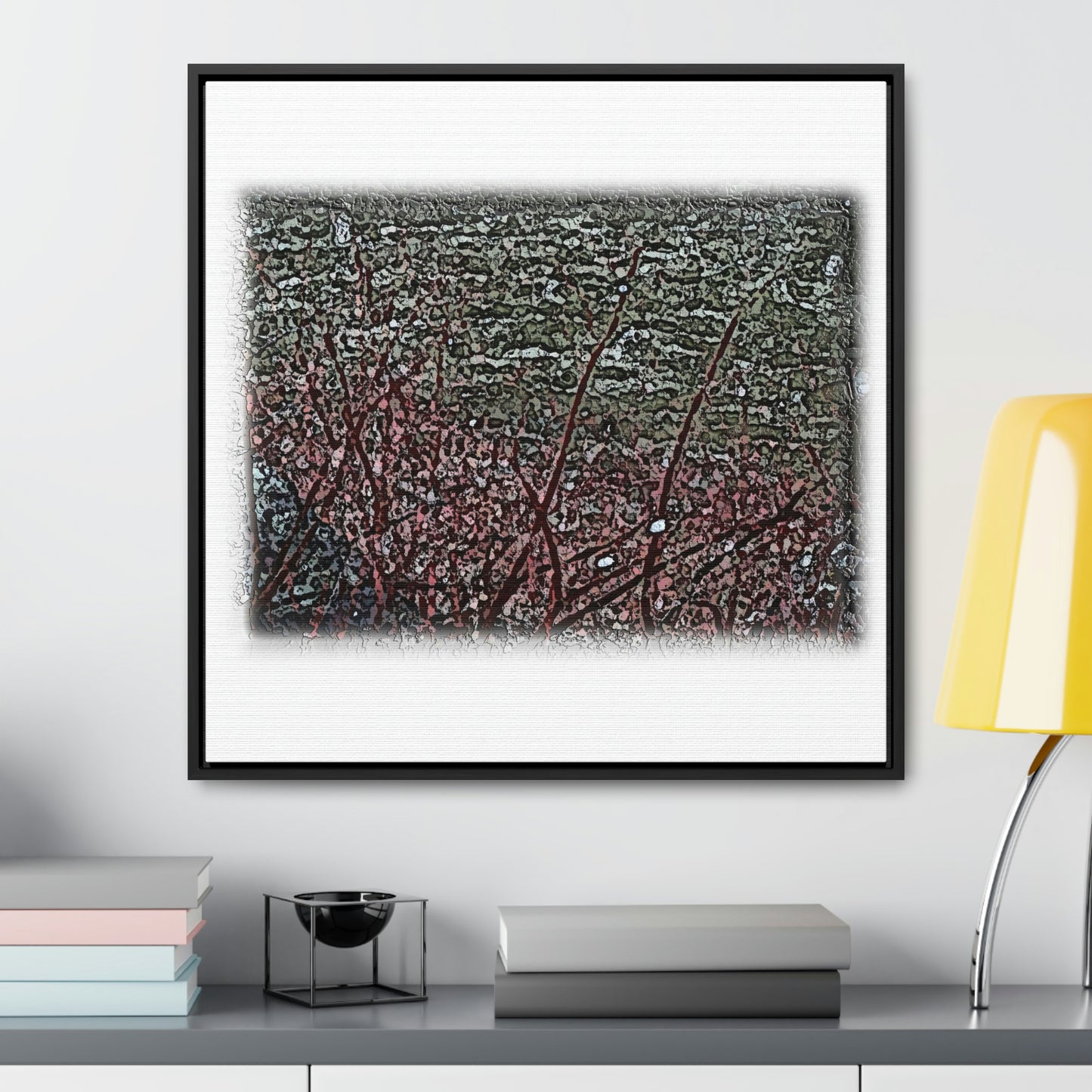 Gallery Canvas Wraps, Square Frame ... "A River Runs Through It" ... Red-Osier-Dogwood (Cornus Stonlifera 'Rubra') .. Original Works ... Central Idaho ...
