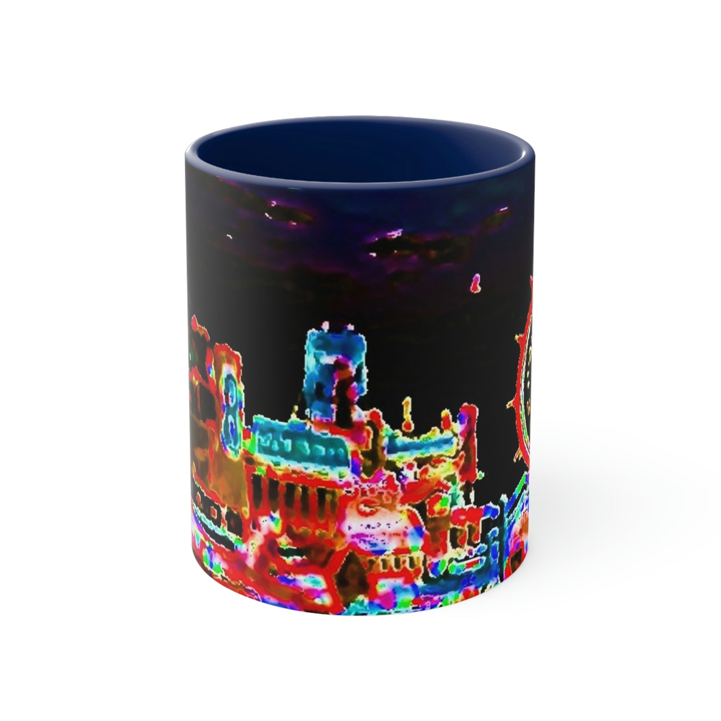 Accent Coffee Mug, 11oz ... "No.9 Fishermen's Grotto - Fishermen's Wharf, SF, California" ... Family Archives: 1970's ... Original Works ...
