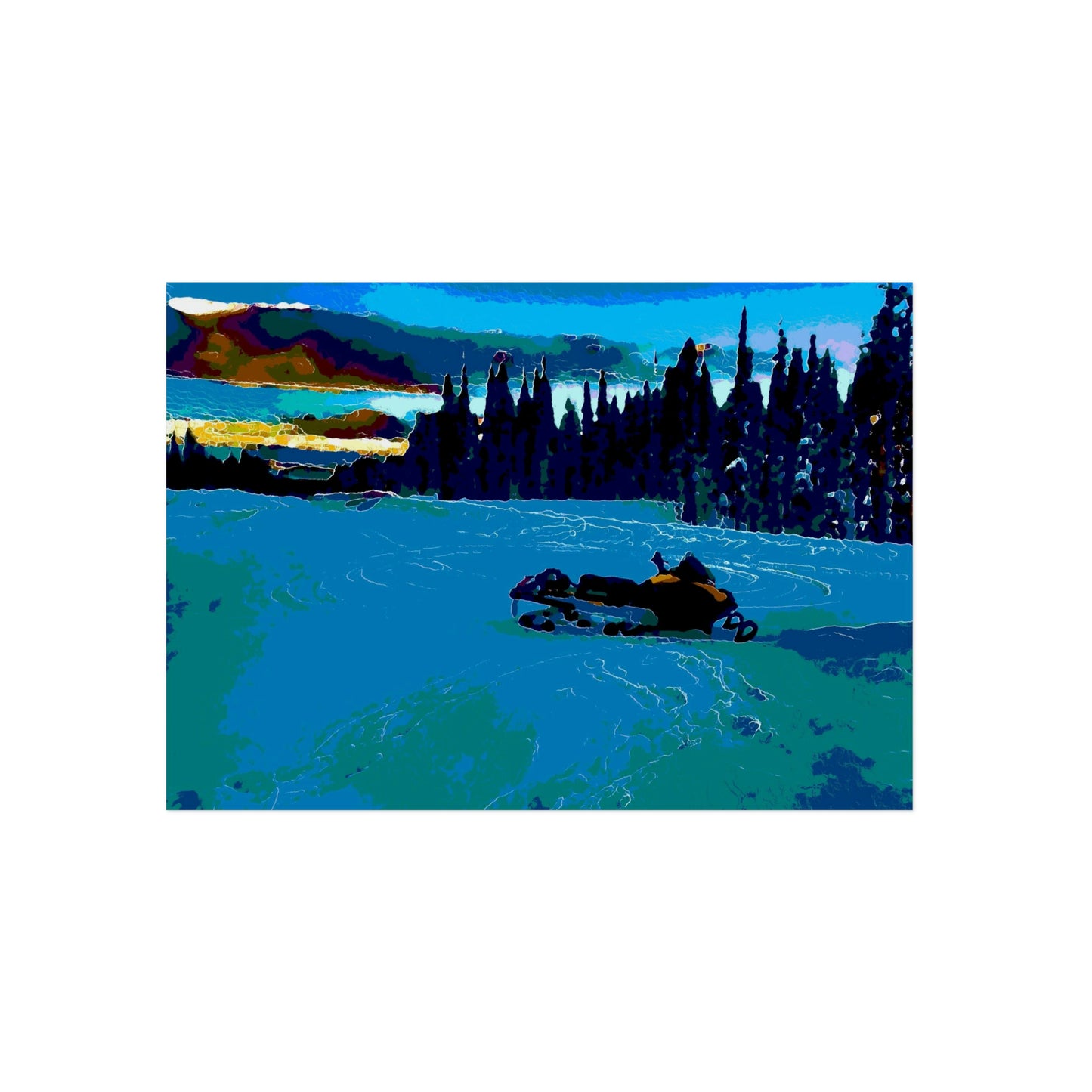 Aluminum Composite Panels ... "Summit Snowmobile Journey" ... Mt. Dixie - Dixie Summit ... 'Jack Mountain Road' ... February 2023 ... Original Works ...