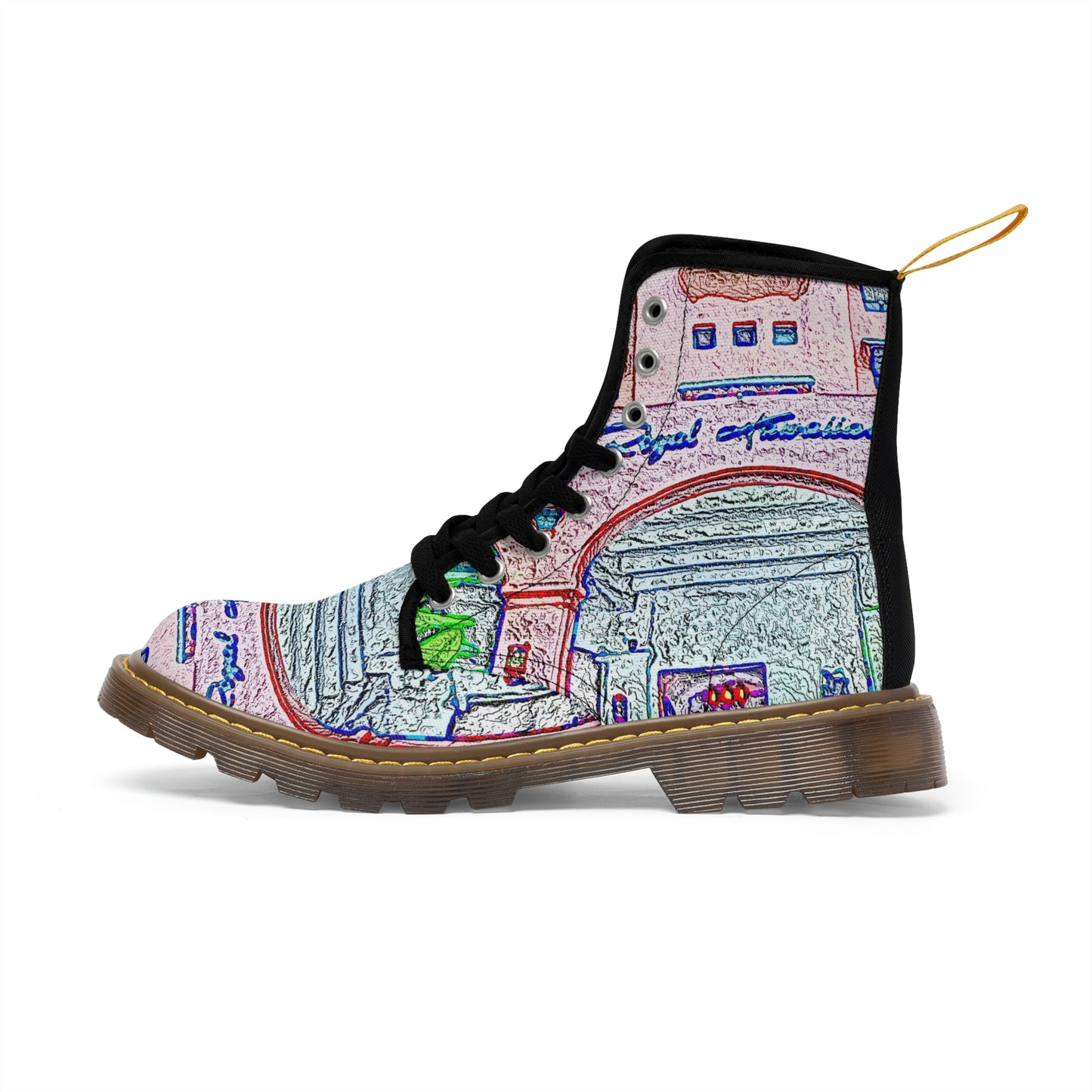 Men's Canvas Boots ... "La Grande Entree" At: 'The Pink Palace' ... The Royal Hawai'ian ... Honolulu, HI ... '27Oct2014' ... Original Works ...