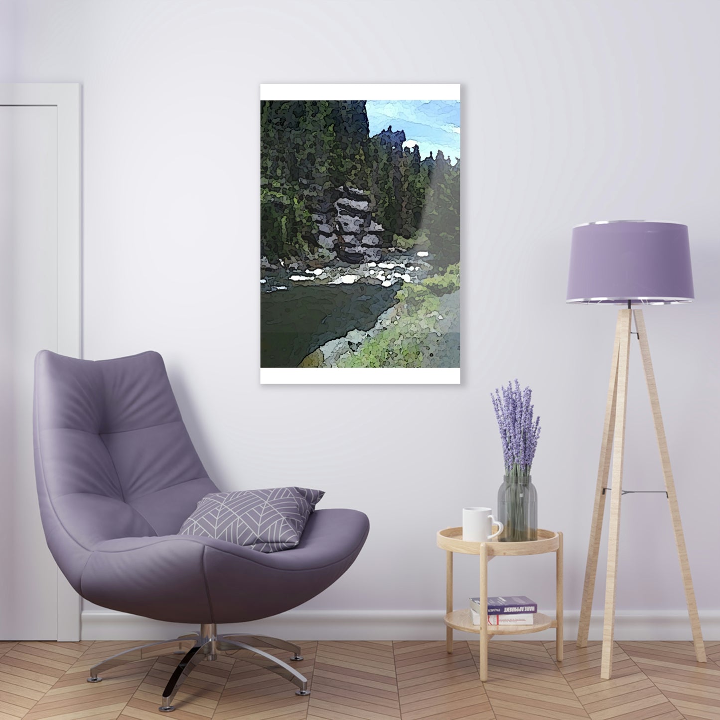 Acrylic Prints ...  "I Am Innocent" ... Tricky-Dick Immortalized ... Nixon Rock: Along The River ... Central Idaho, Summer 2020 ... Original Works ...