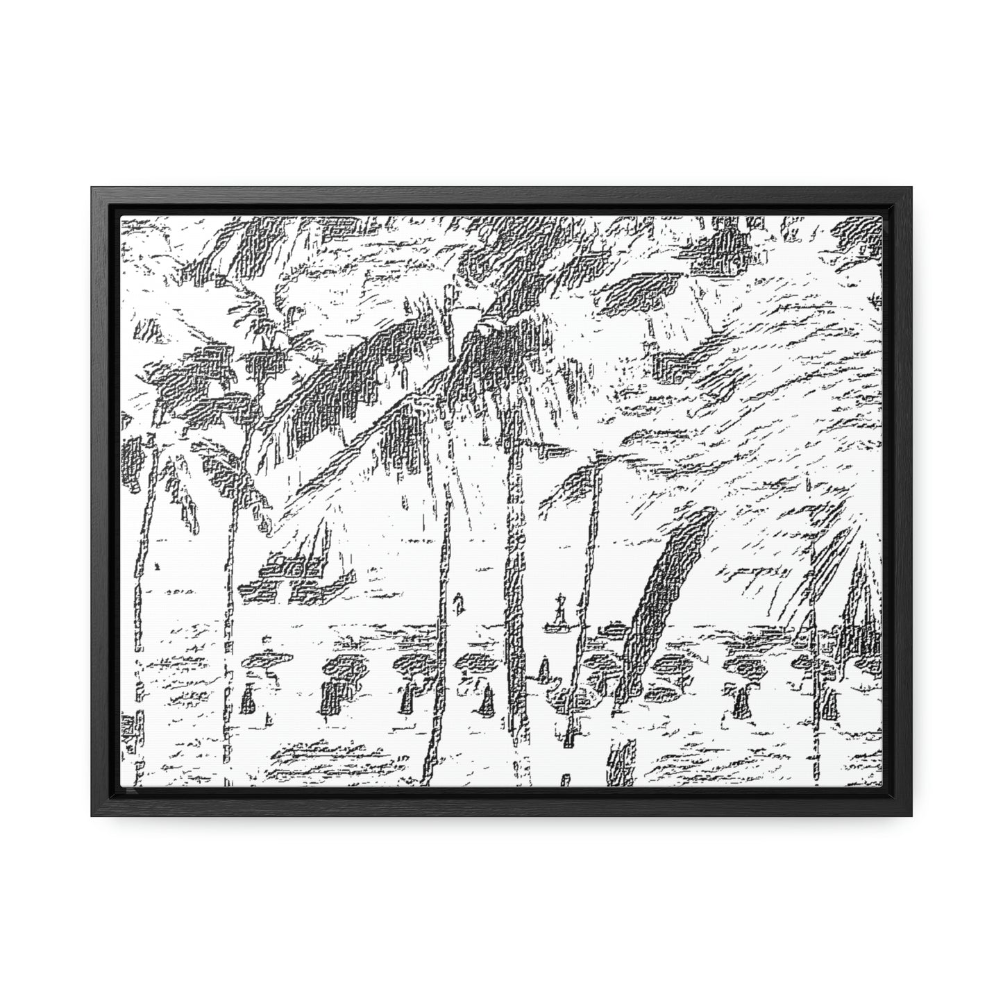 Gallery Canvas Wraps, Horizontal Frame ... "The Royal Hawai'ian: Waikiki Beach_Beach" ... Honolulu, HI ... Ocotber 2014 (Halloween) ... Original Works ...