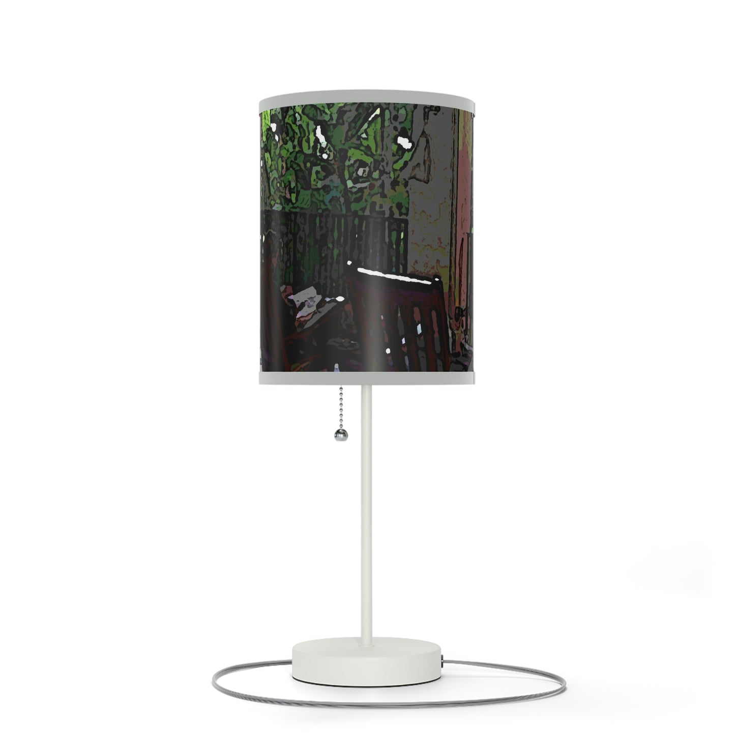 Lamp on a Stand, US|CA plug ...Lanai & Rocking Chairs At: 'The Pink Palace' ... The Royal Hawai'ian ... Honolulu, HI ... '27Oct2014' ... Original Works ...